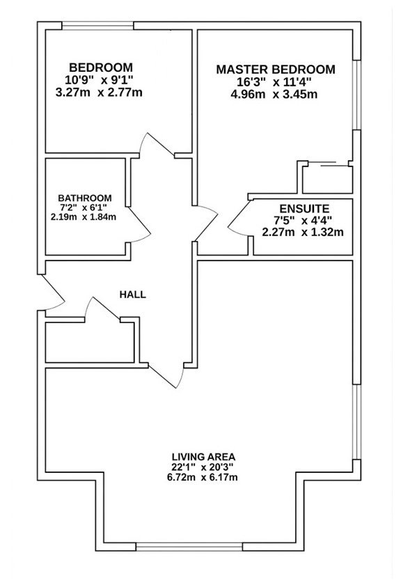Flat 6, 31, Broadclough Way, Kent floorplan