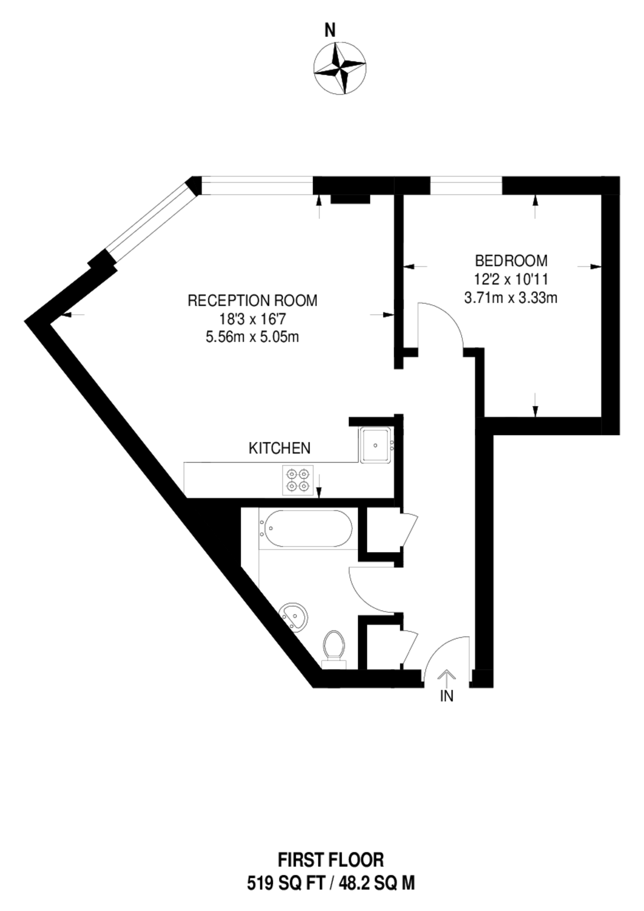 Barnsbury Lane, Tolworth floorplan