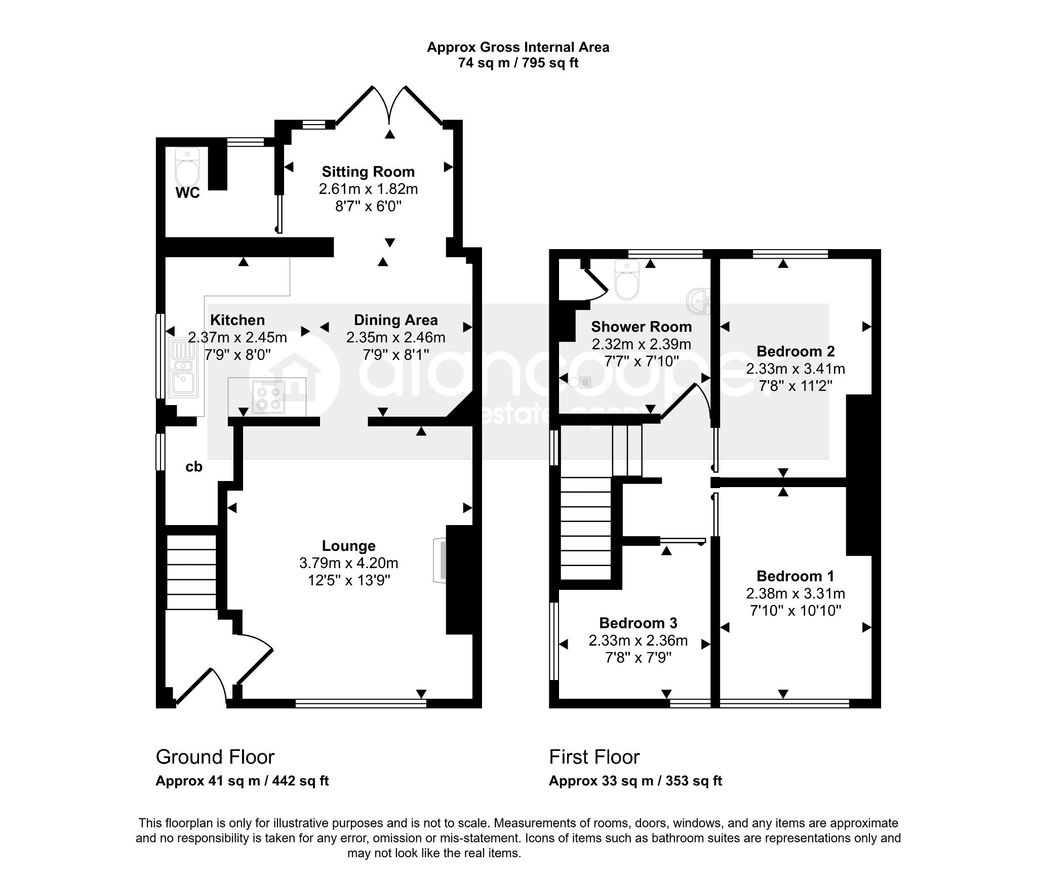 69 Ivanhoe Avenue, Nuneaton, Warwickshire floorplan