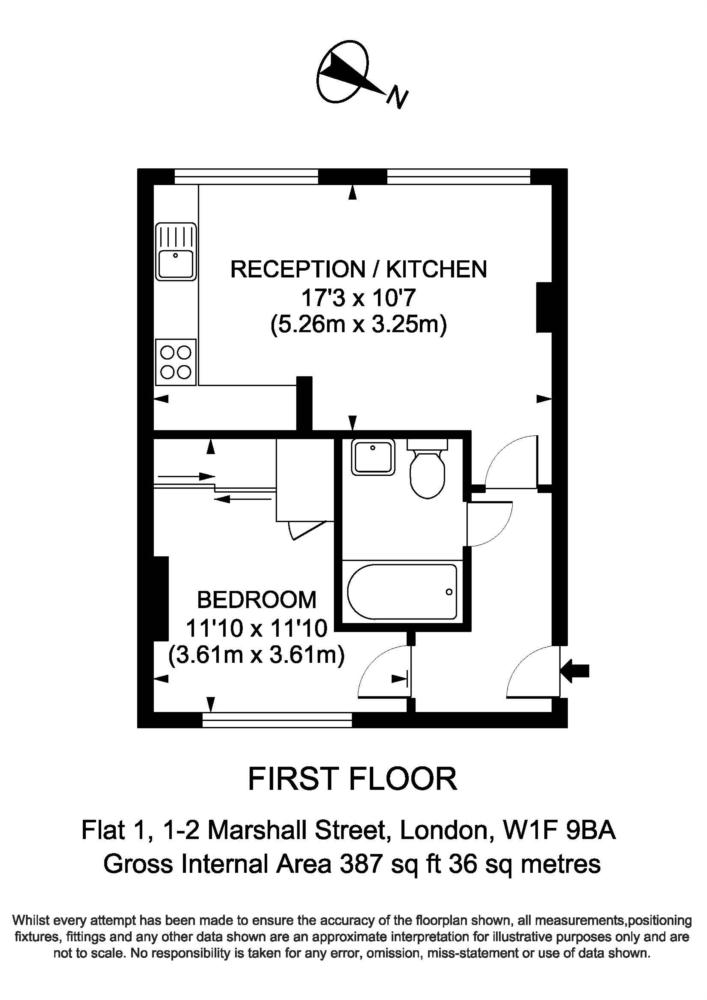 1 Bedrooms Flat to rent in Marshall Street, London W1F