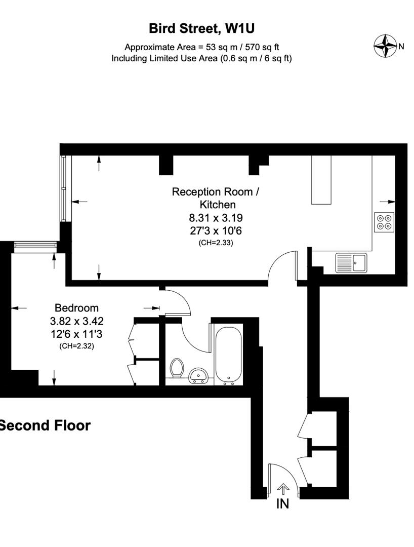 Flat 7, THE PHOENIX, Bird Street, London floorplan