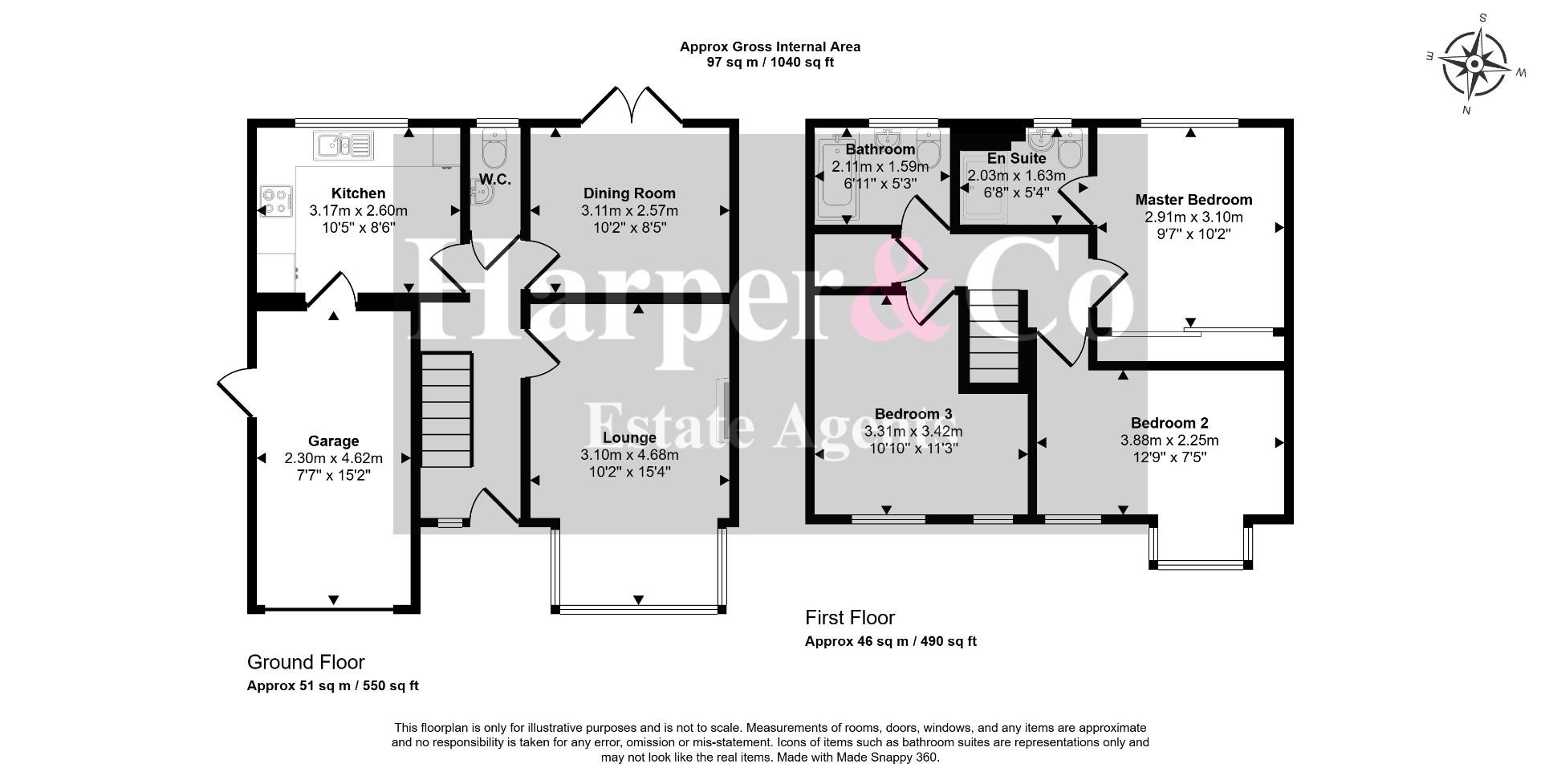 12, Spark Square, Stockton-On-Tees floorplan