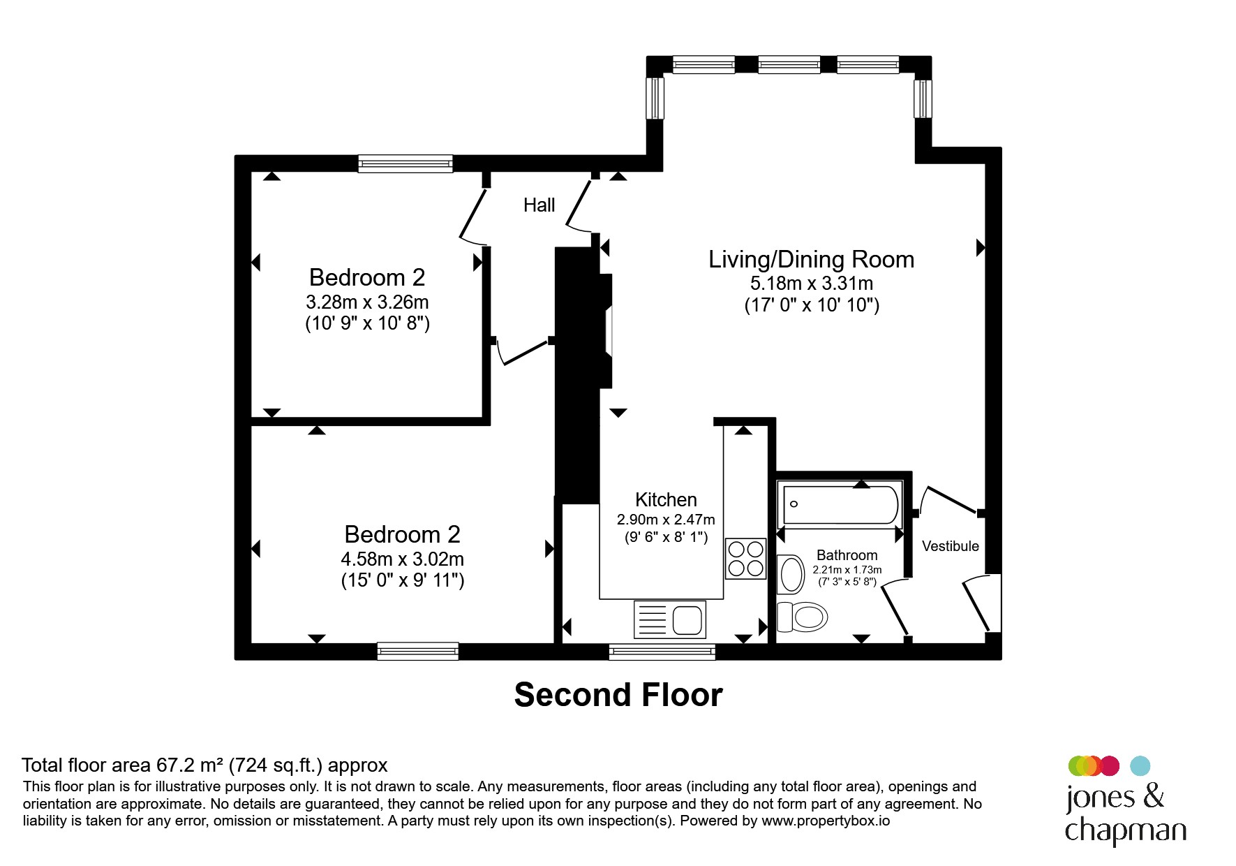 Flat 17., Holt House, 54, Ullet Road, Liverpool floorplan