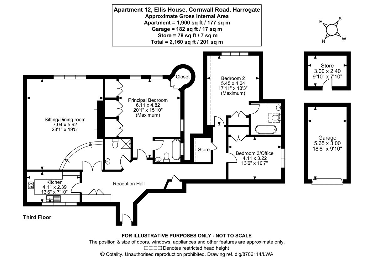 Apartment 12, Ellis House,, Apartment 12, Ellis House, Harrogate floorplan