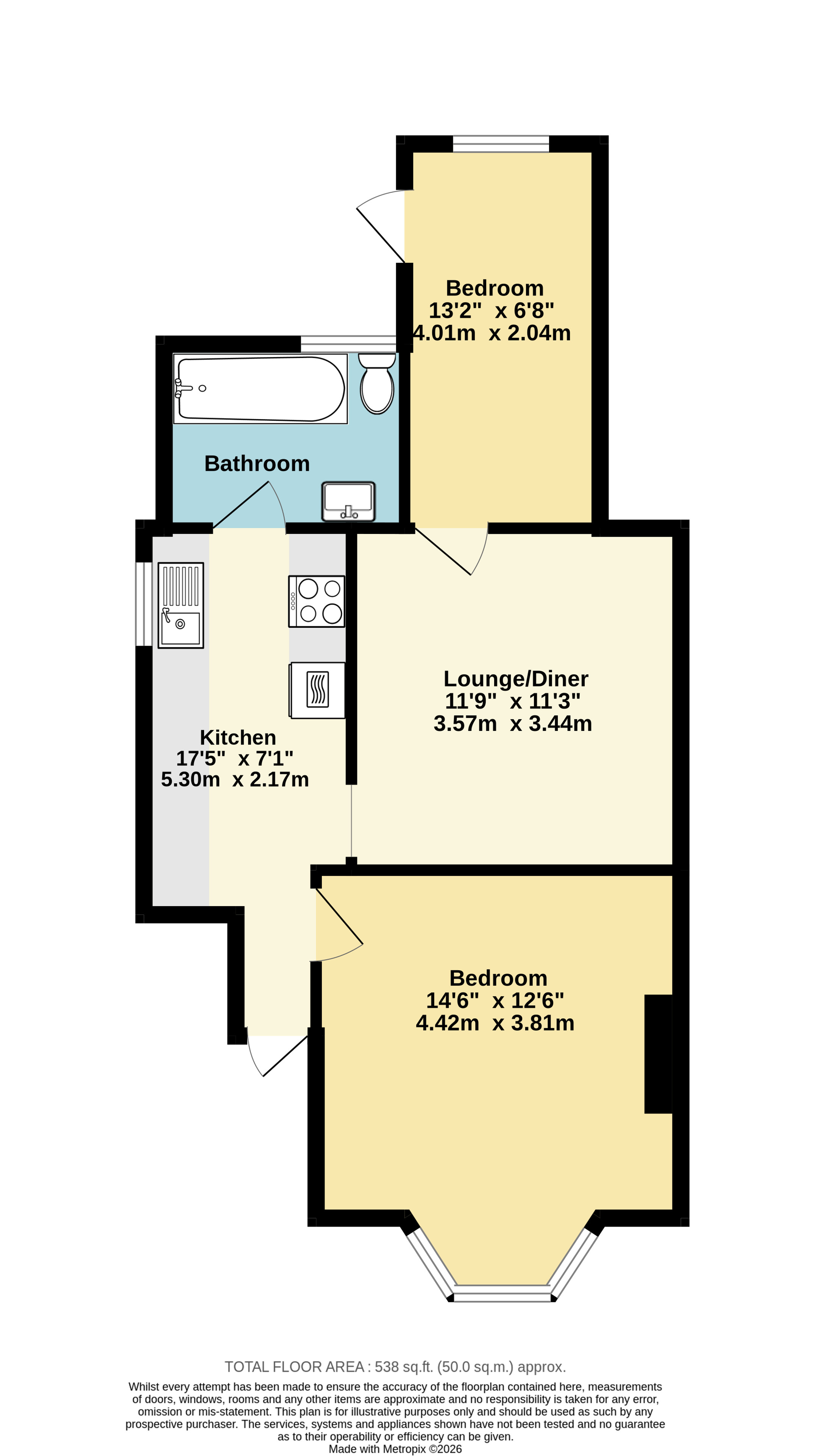 1A,, Bognor Drive, Kent floorplan