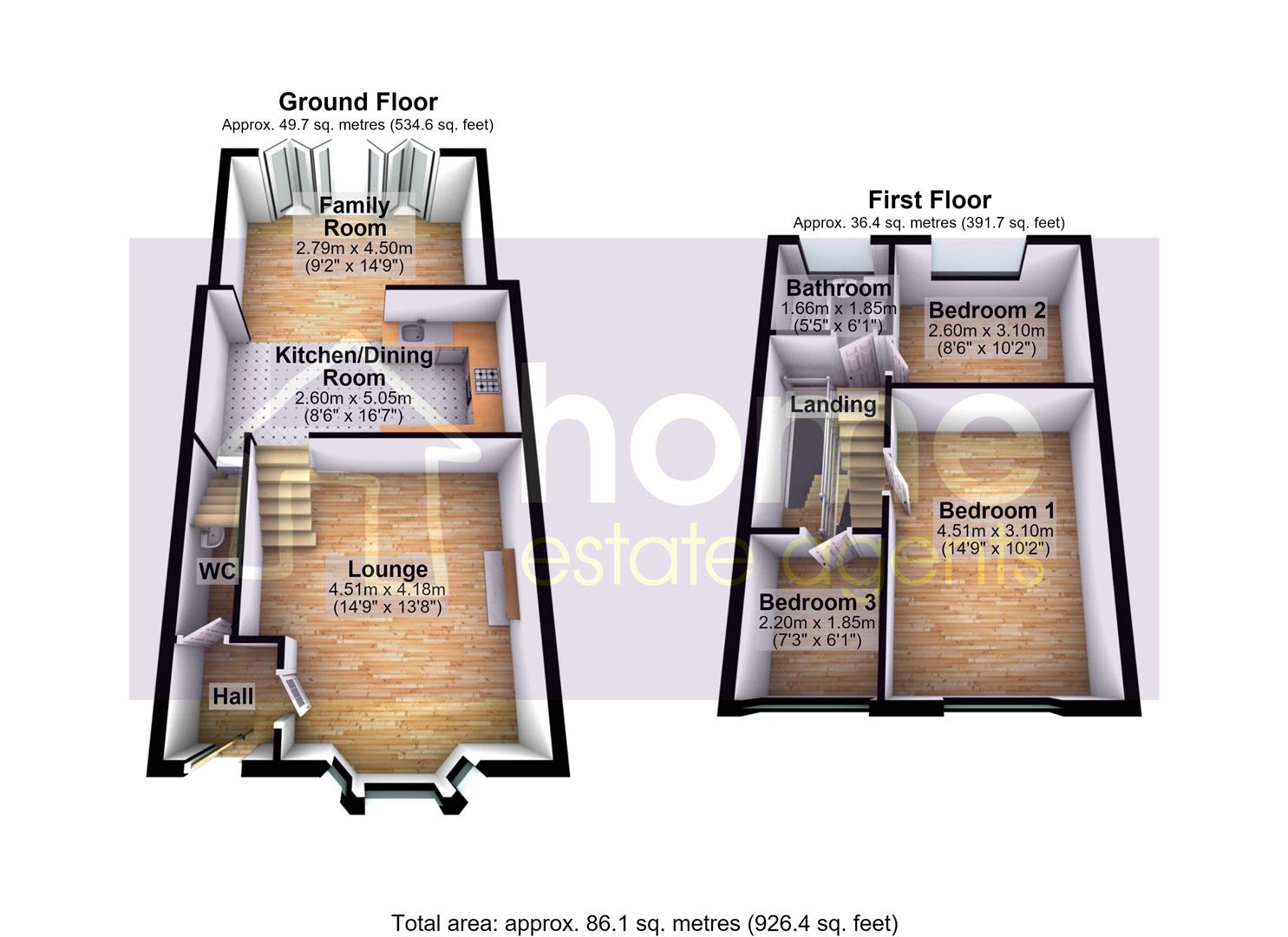 9, Churchbank, Stalybridge floorplan