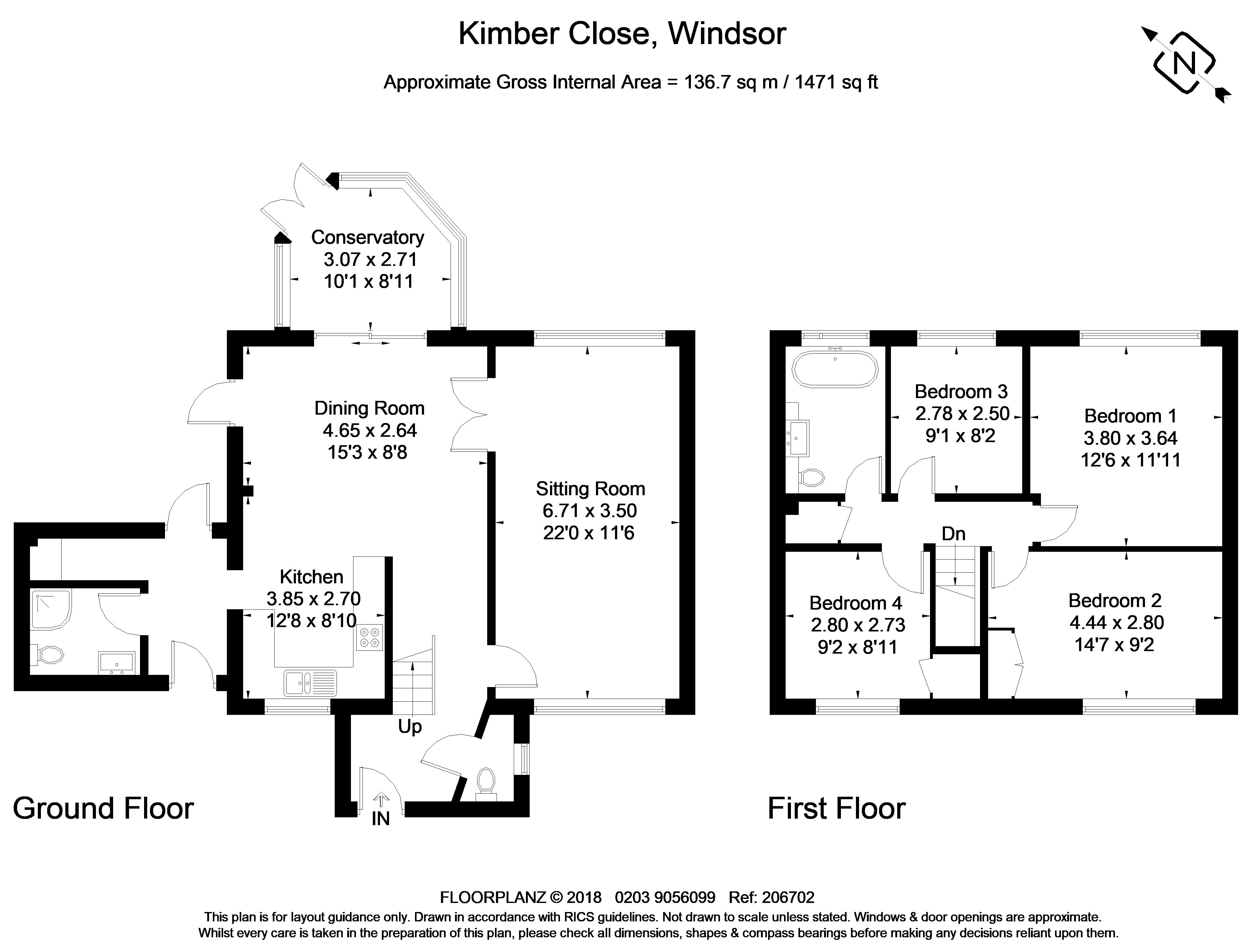 18, Kimber Close, Windsor floorplan