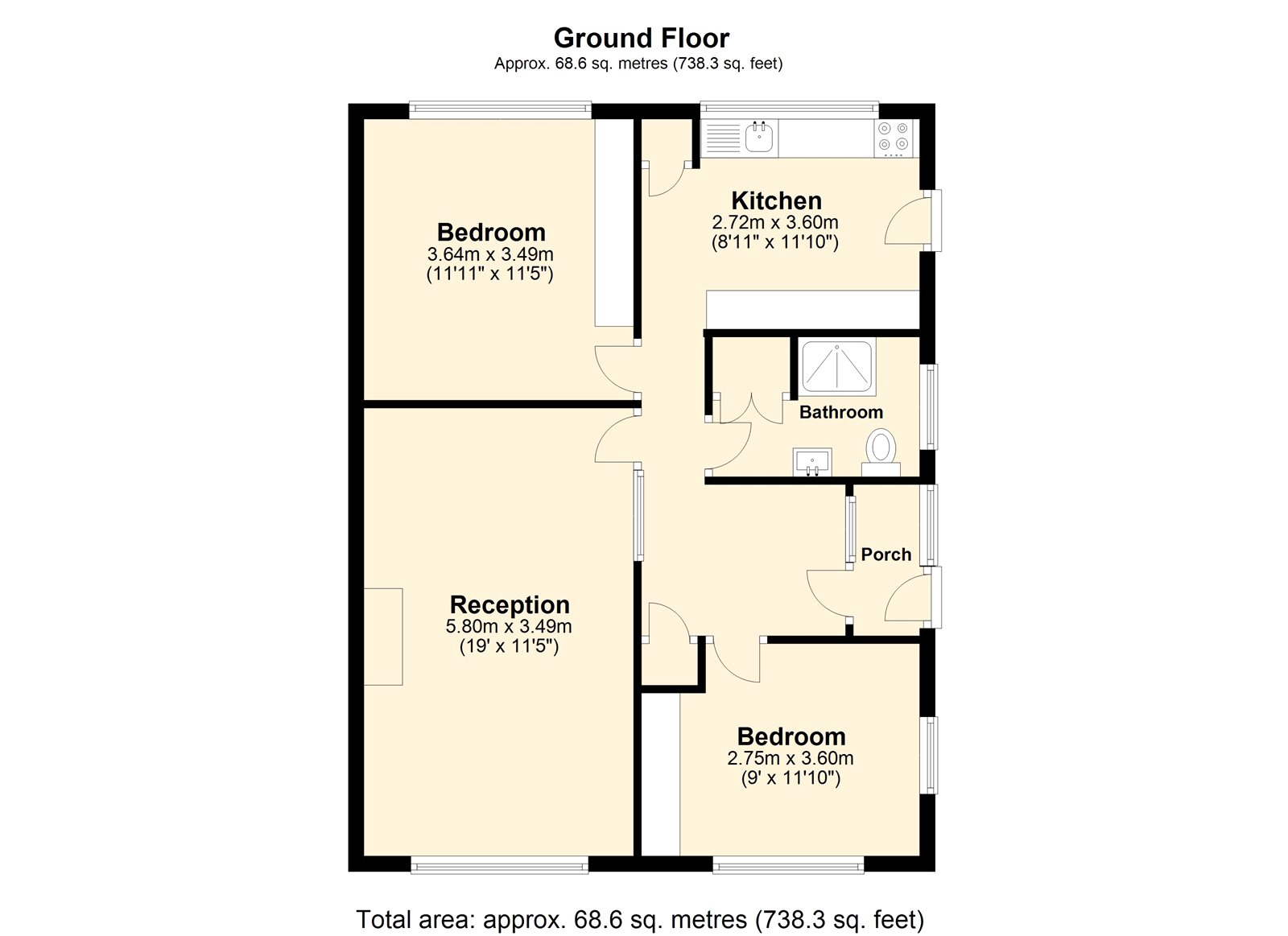 Gunn Road, Kent DA10, 2 bedroom bungalow for sale