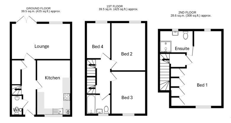 6 Court Close, Deal floorplan