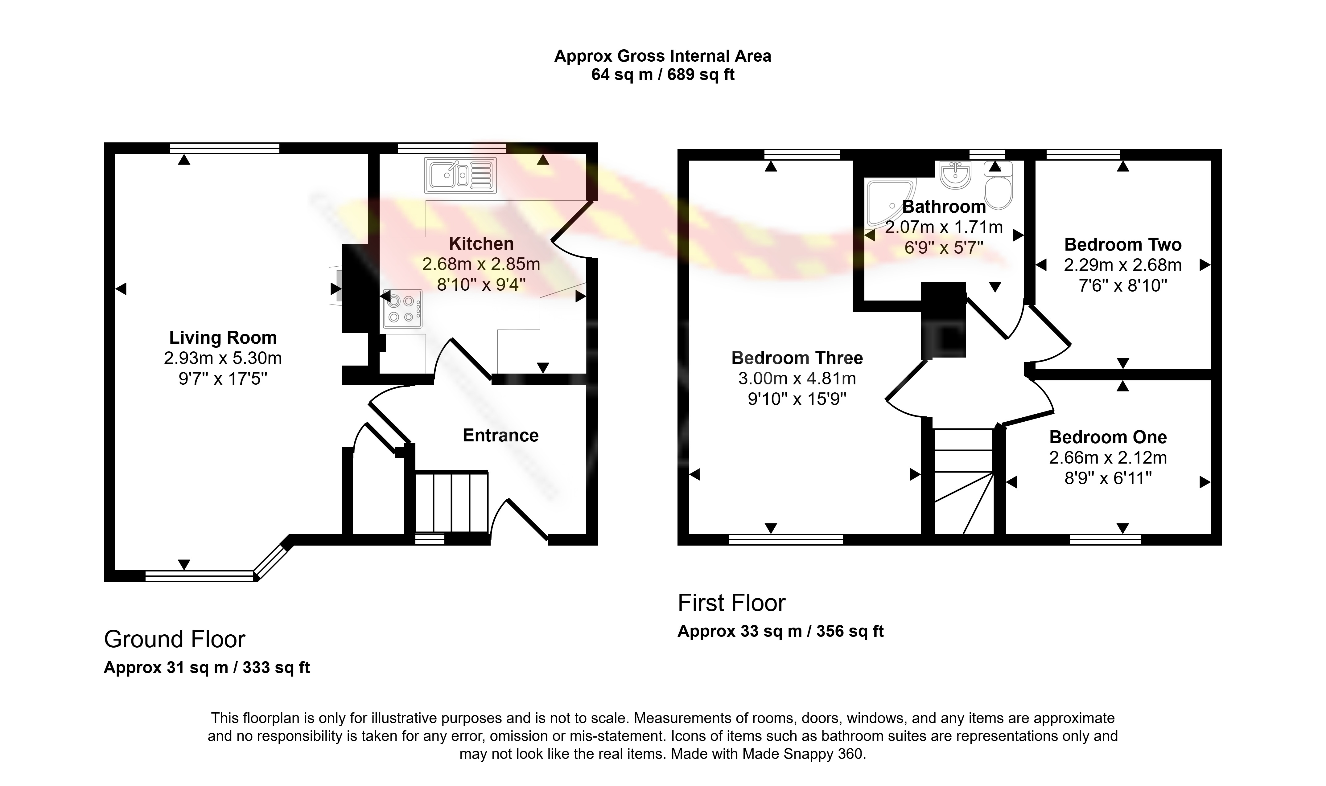 3, Park Avenue, Haltwhistle floorplan