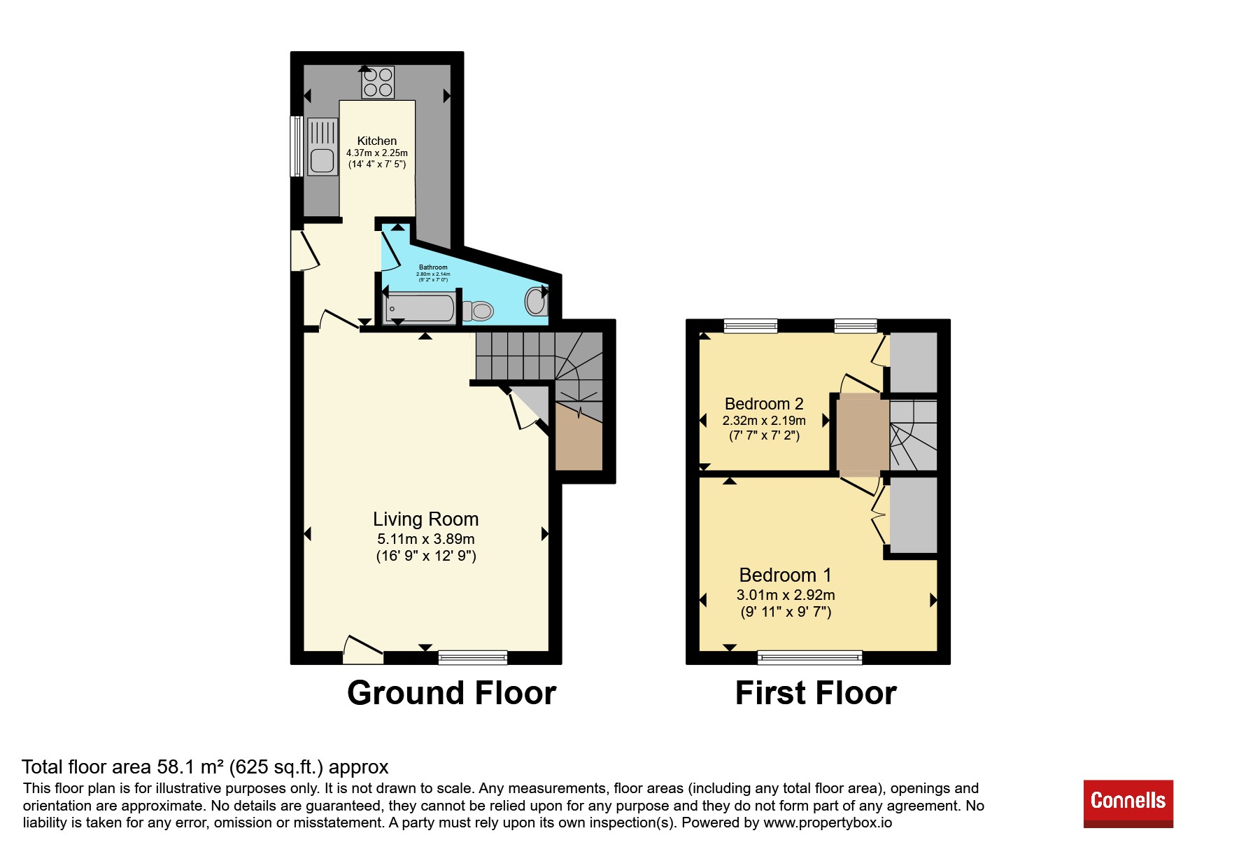 7, Over Ross Street, ROSS-ON-WYE floorplan