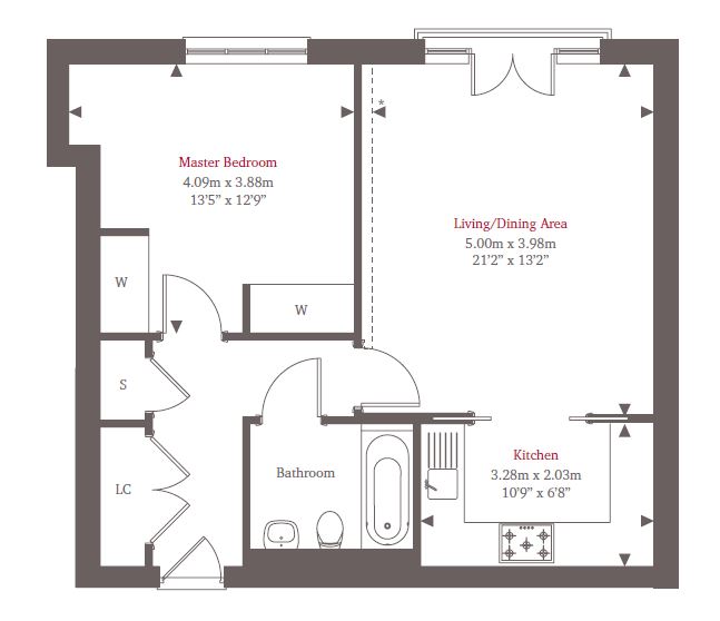 1 Bedrooms Flat to rent in Grenfell Road, Maidenhead SL6