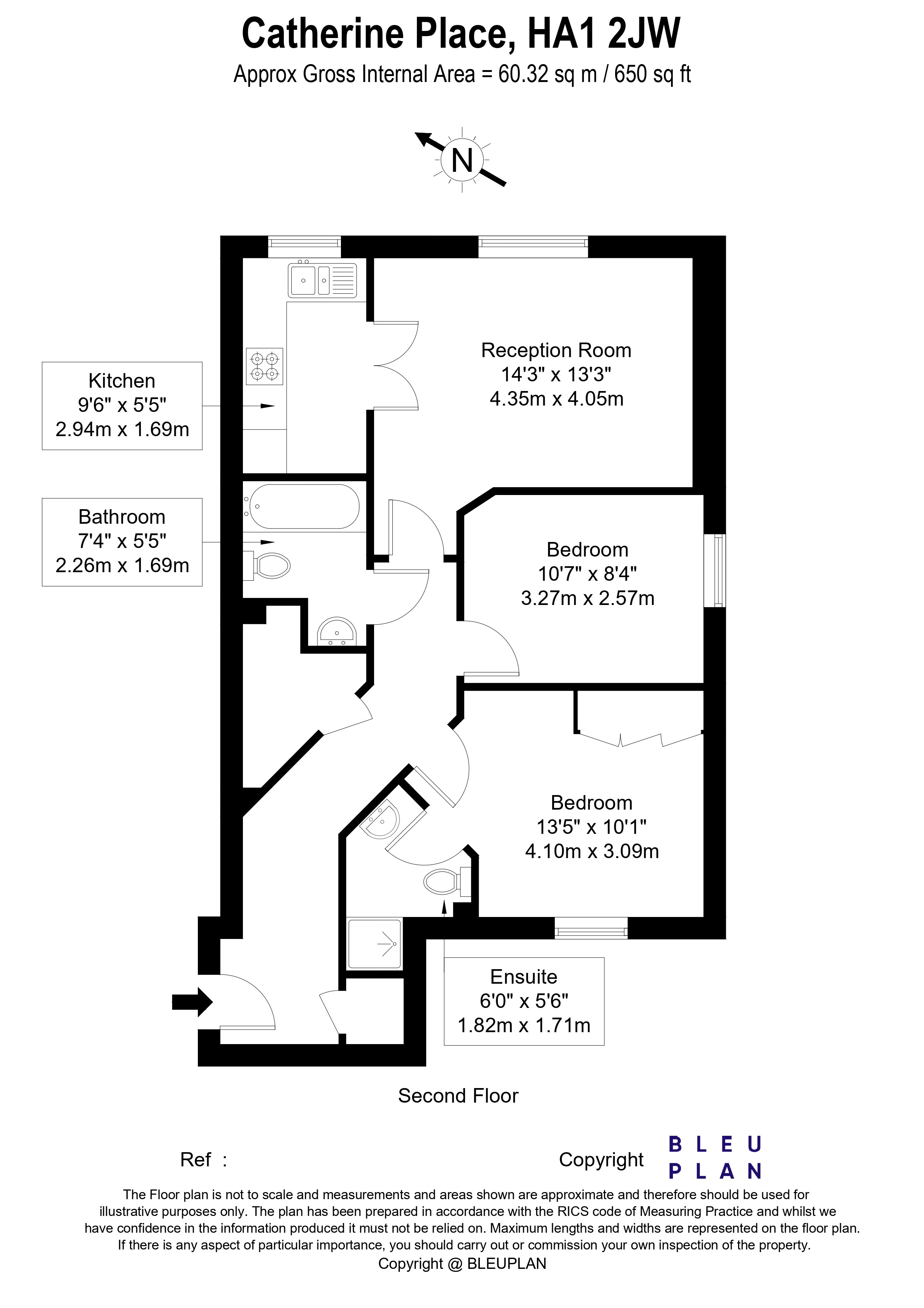 Catherine Place, Harrow floorplan