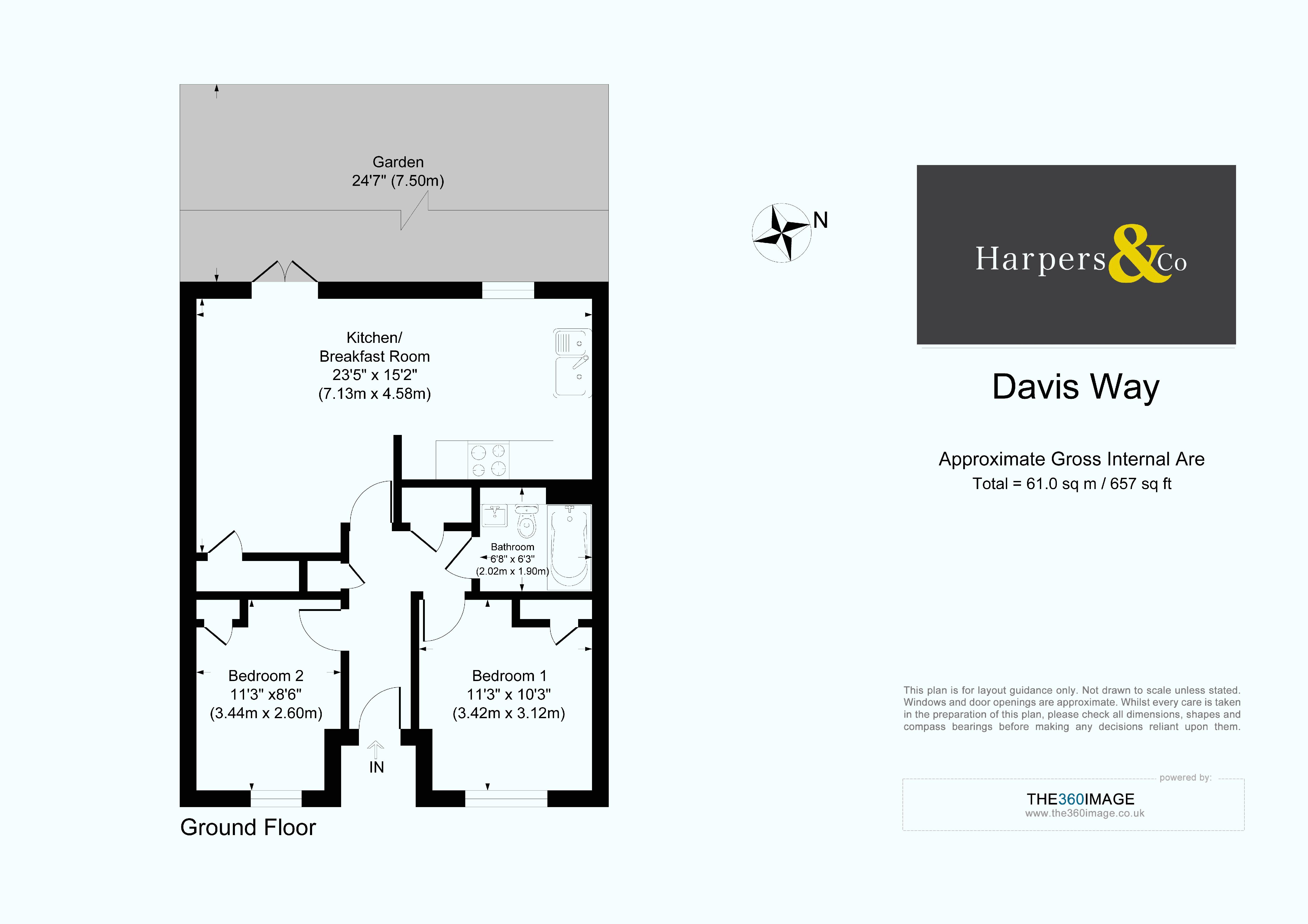 104, Davis Way, Sidcup floorplan