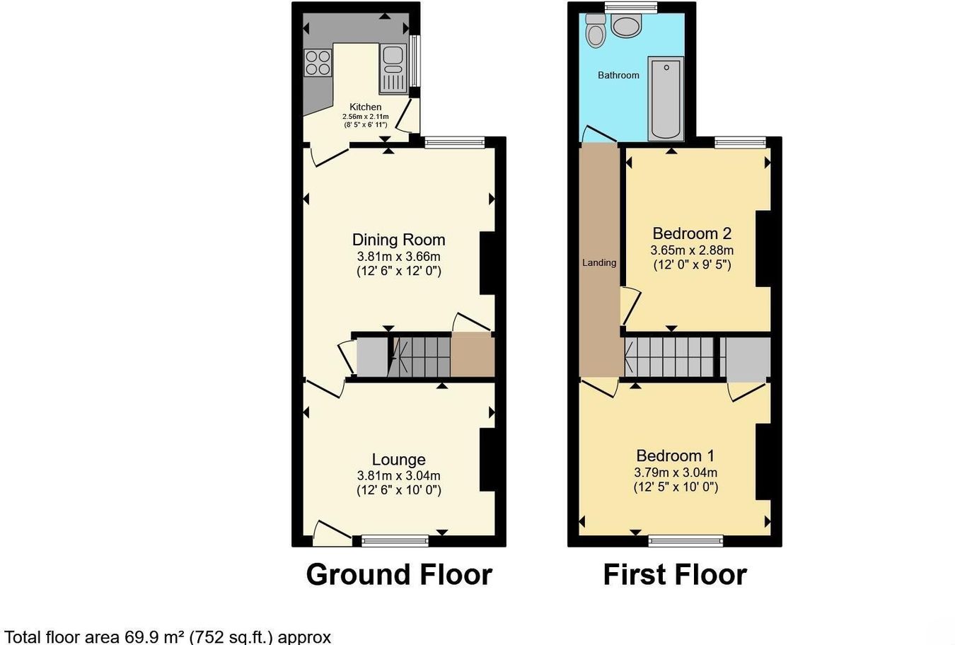 28, Albert Street, Alfreton floorplan