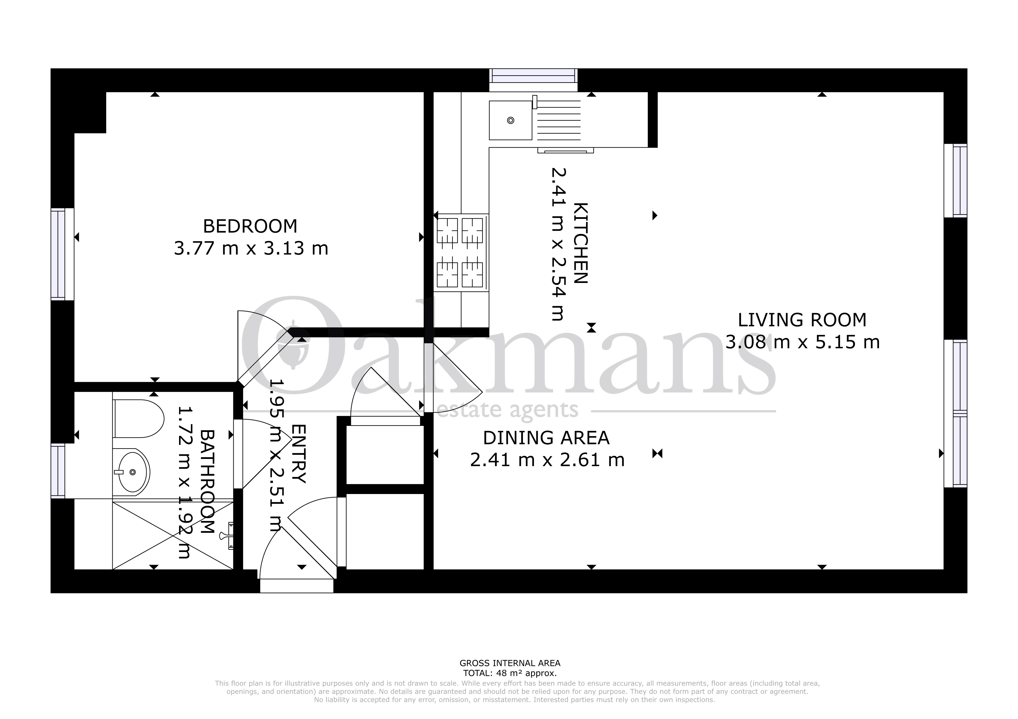 APARTMENT 1, 42, BIRMINGHAM floorplan