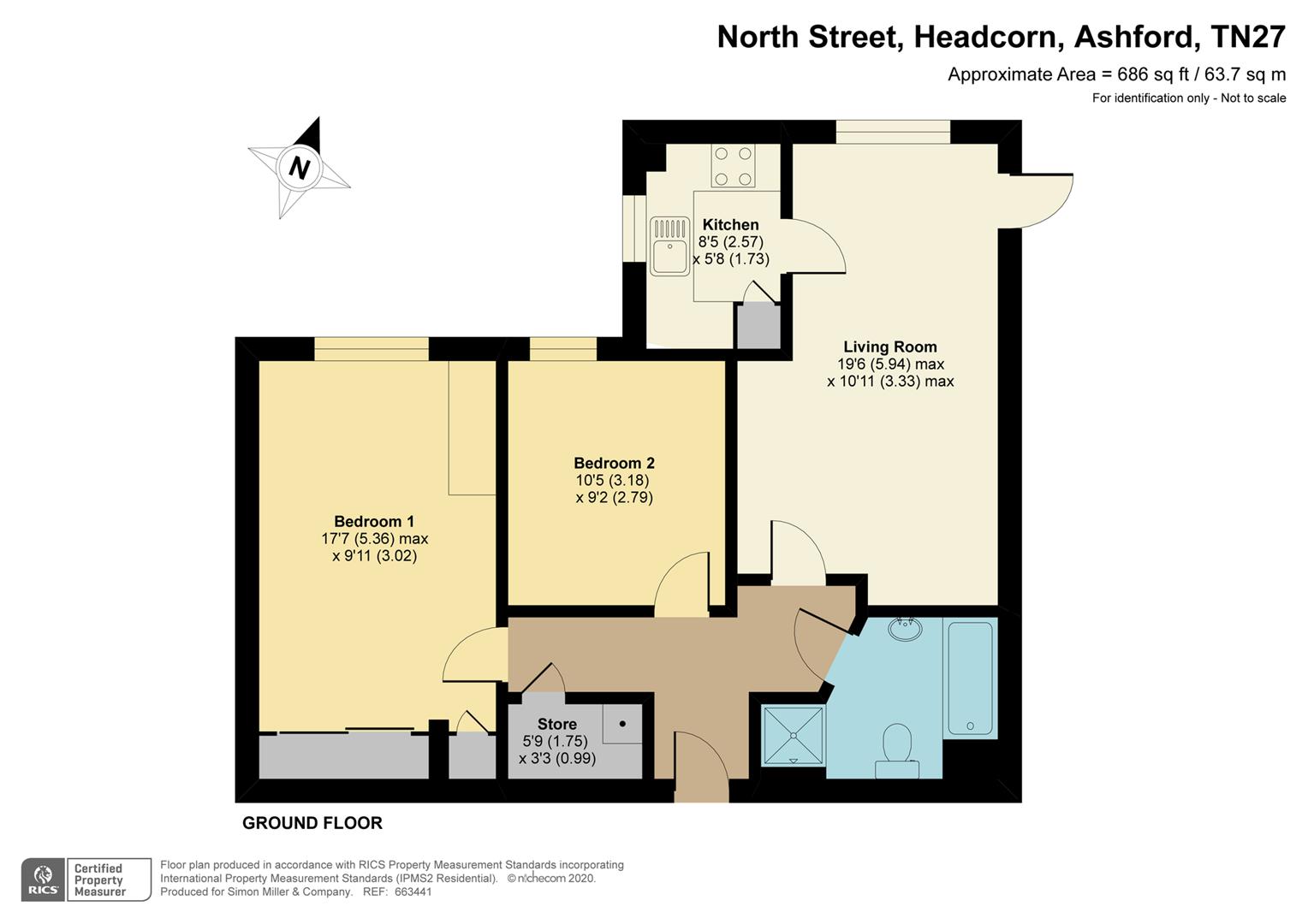 4 Culpeper Court, North Street, Ashford floorplan