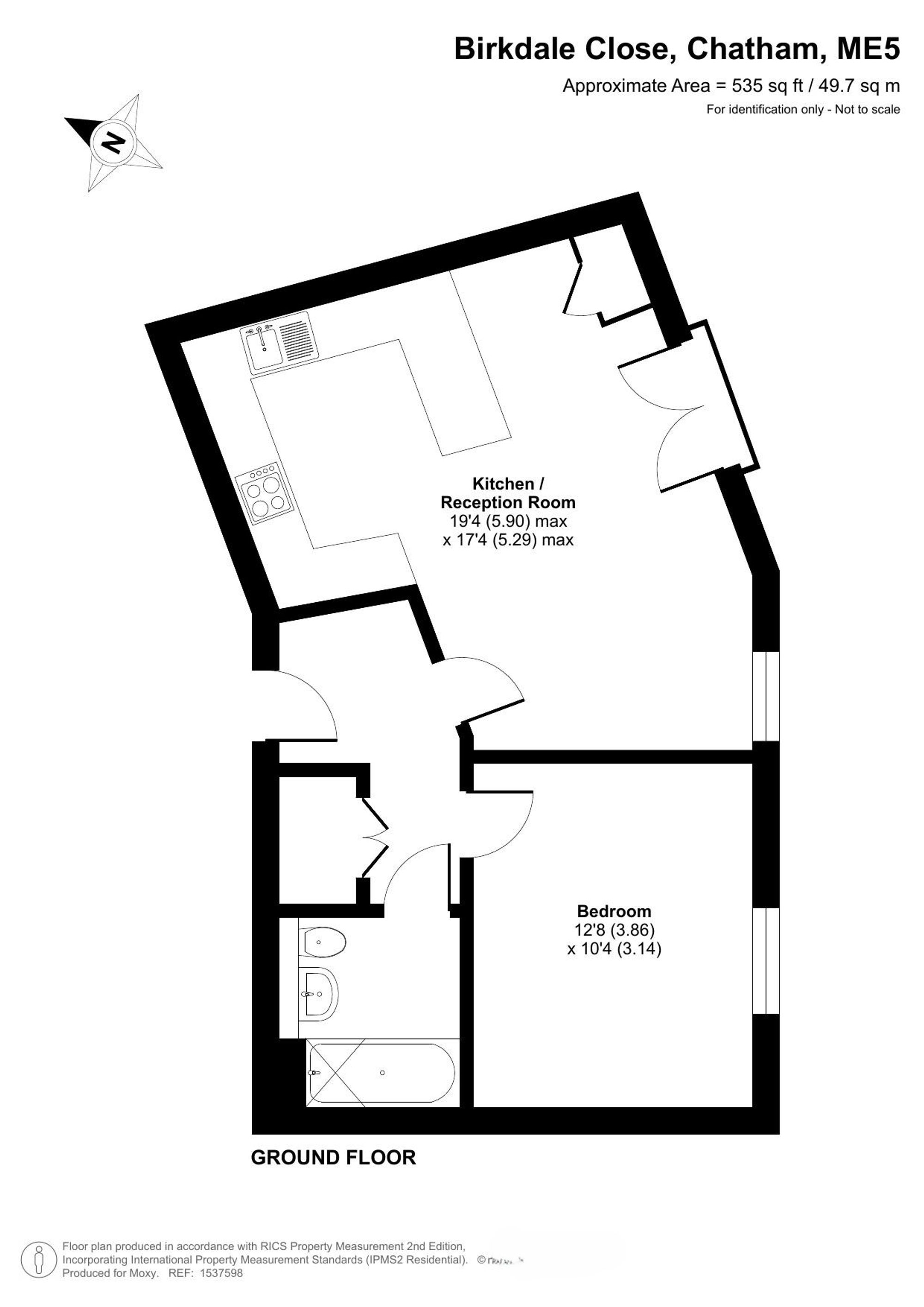 2 Kincaid House, Chatham floorplan