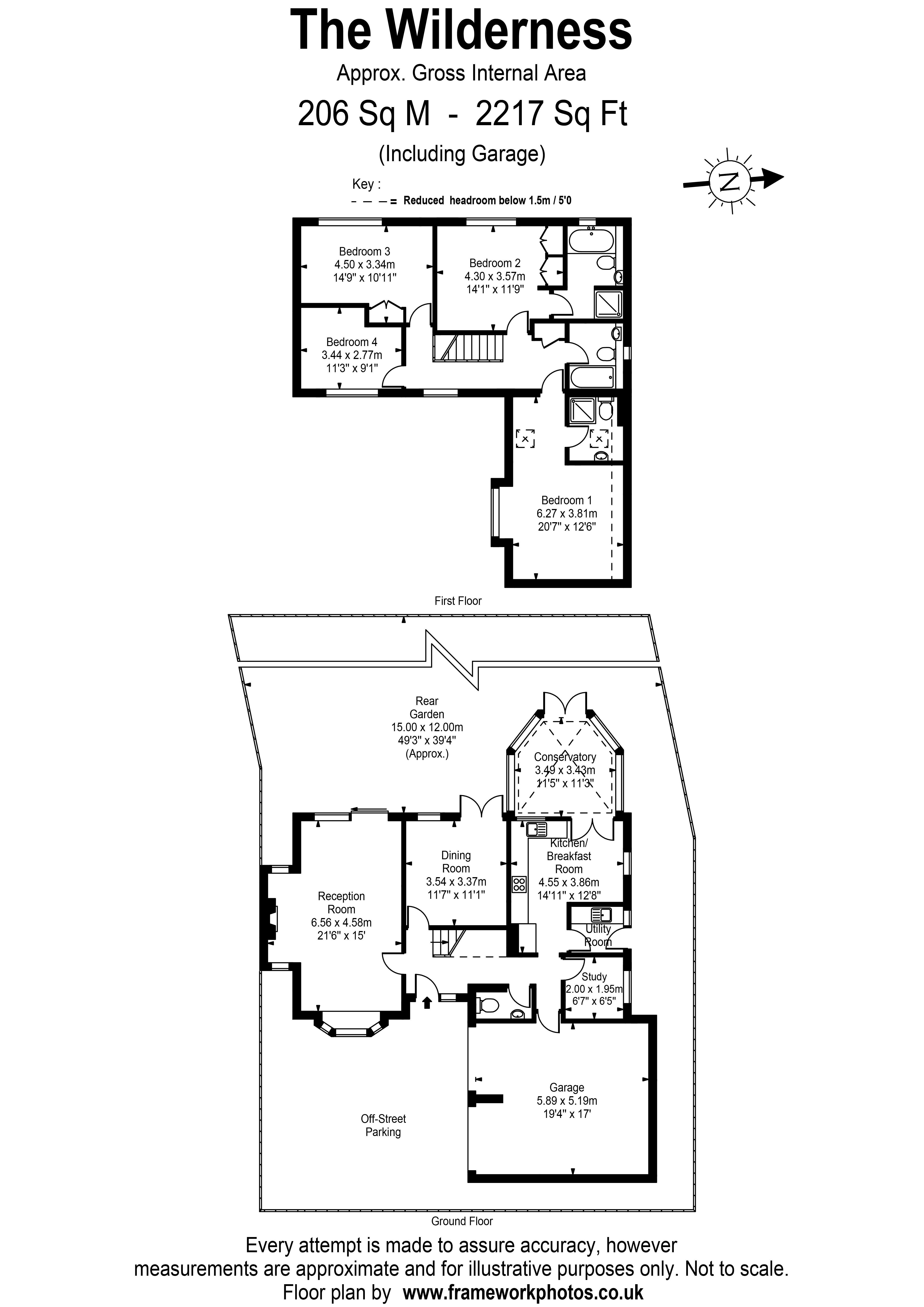 The Wilderness, East Molesey floorplan