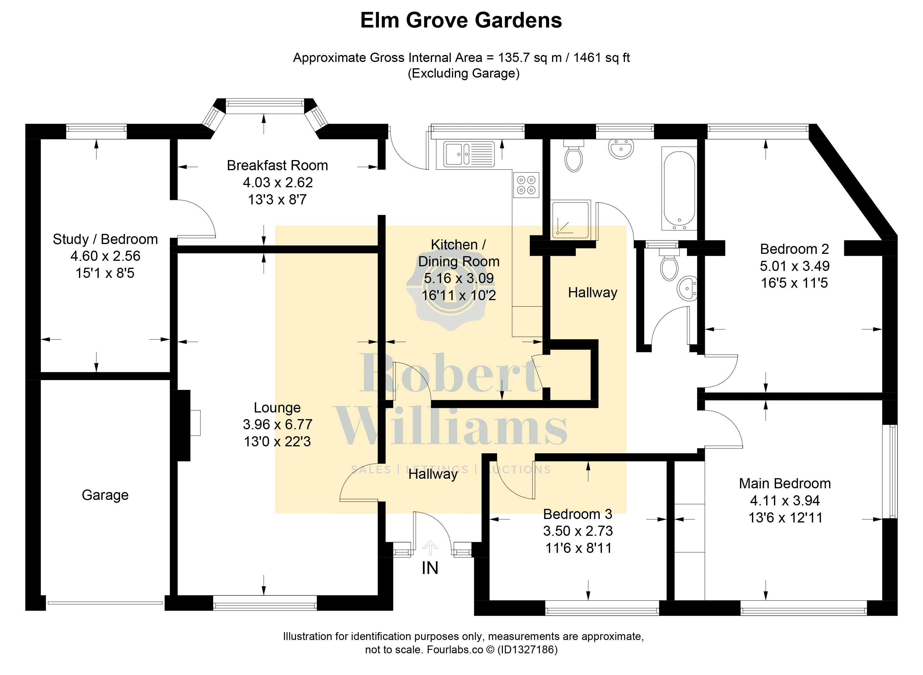 3, Elm Grove Gardens, Exeter floorplan