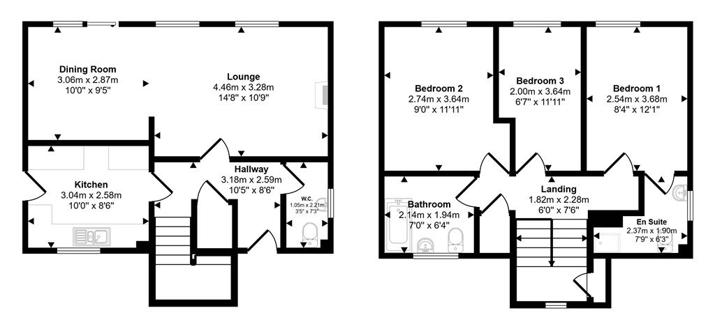 The Kippings, BOURNE floorplan