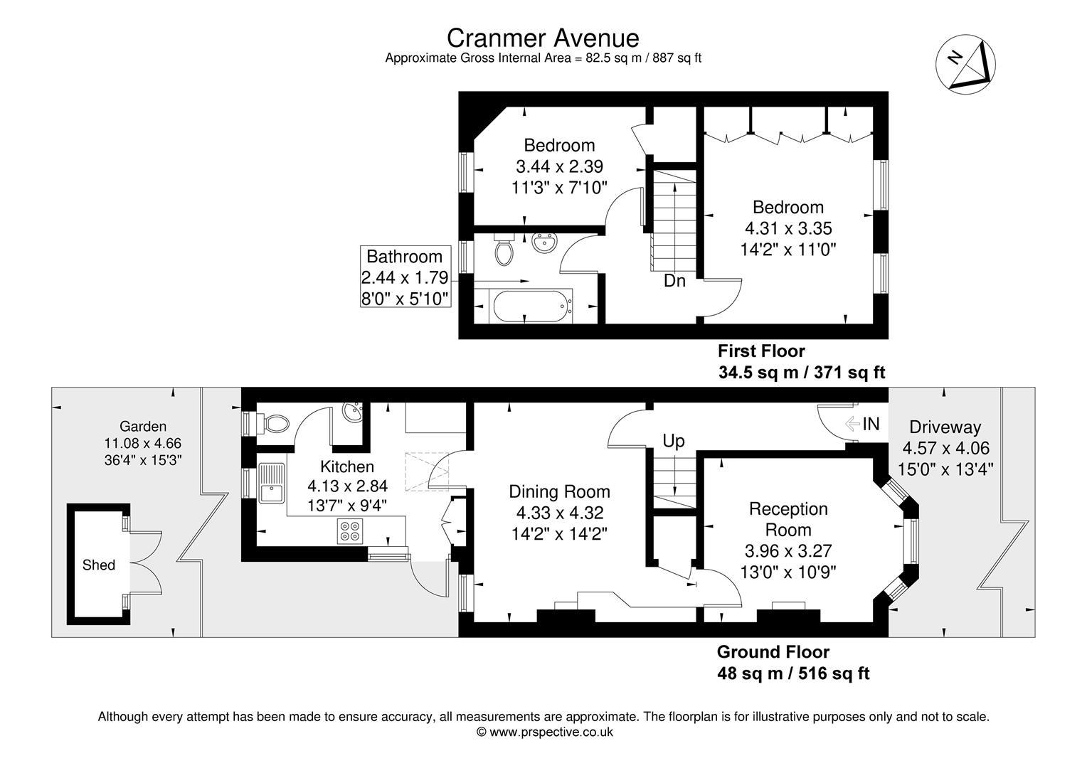 37, Cranmer Avenue, London floorplan