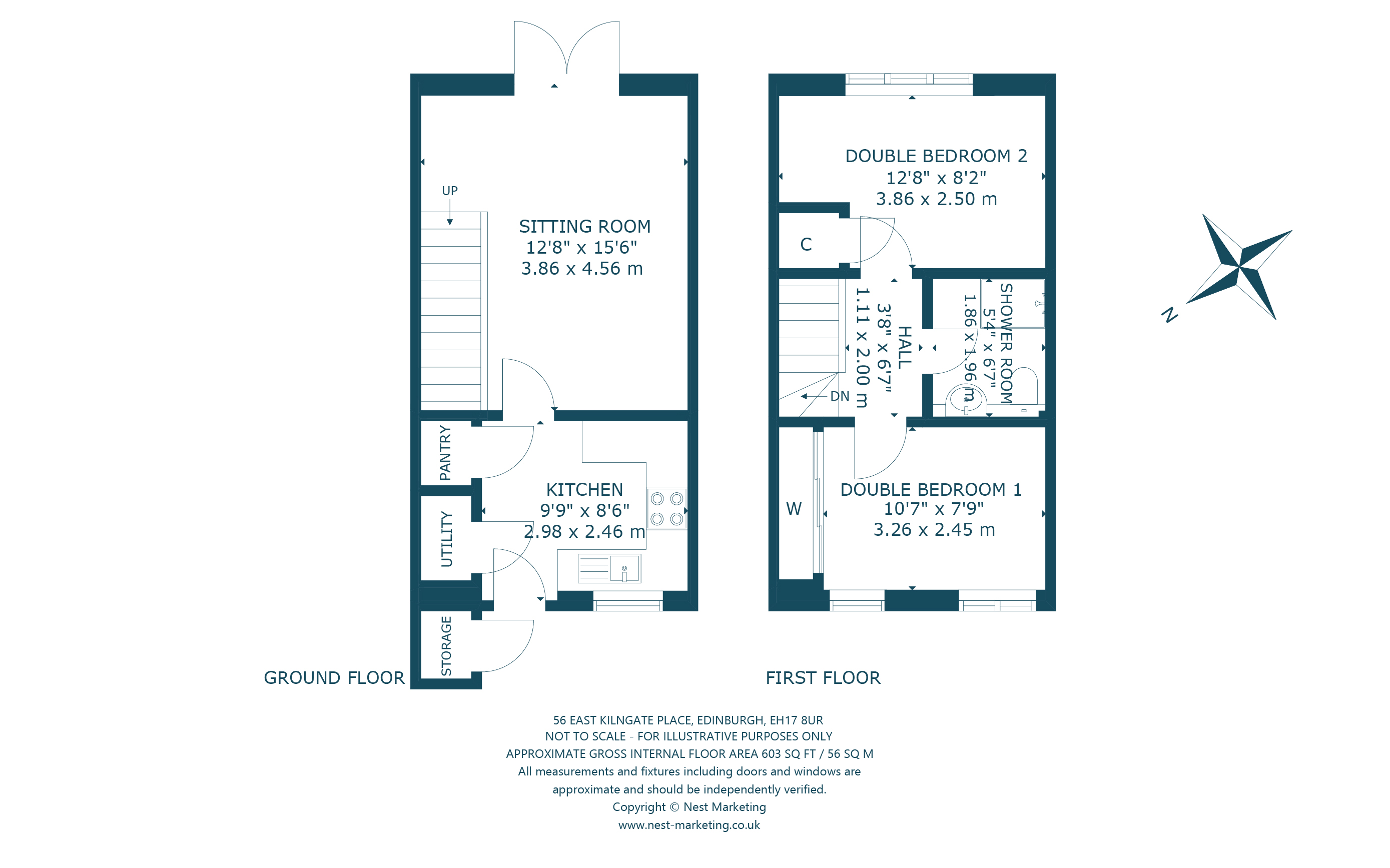 56, East Kilngate Place, Edinburgh floorplan