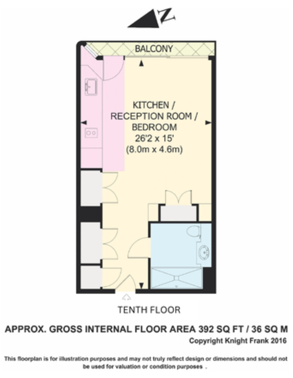 257, Canaletto Tower, London floorplan