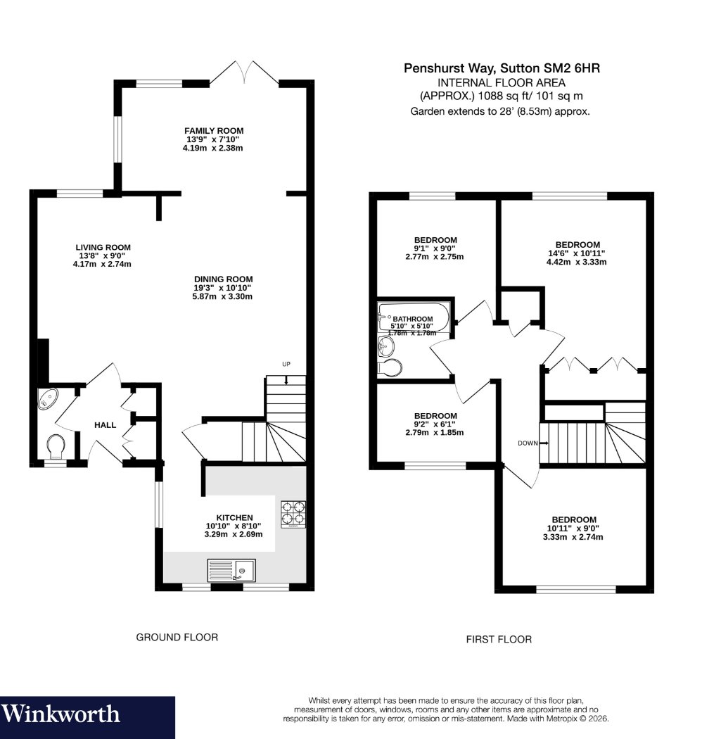 26, Penshurst Way, Sutton floorplan