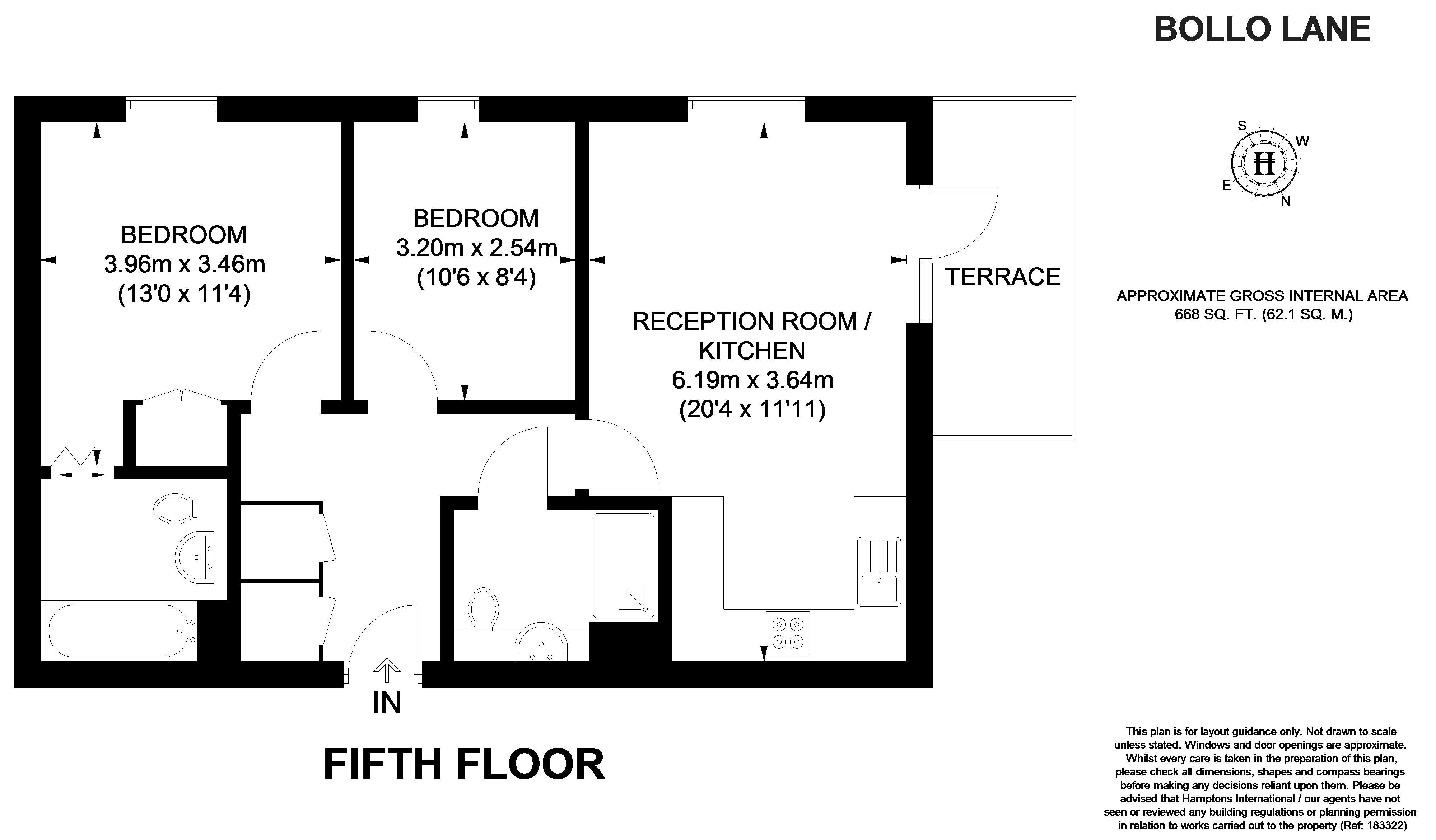 2 Bedrooms Flat to rent in Colonial Drive, Bollo Lane, London W4