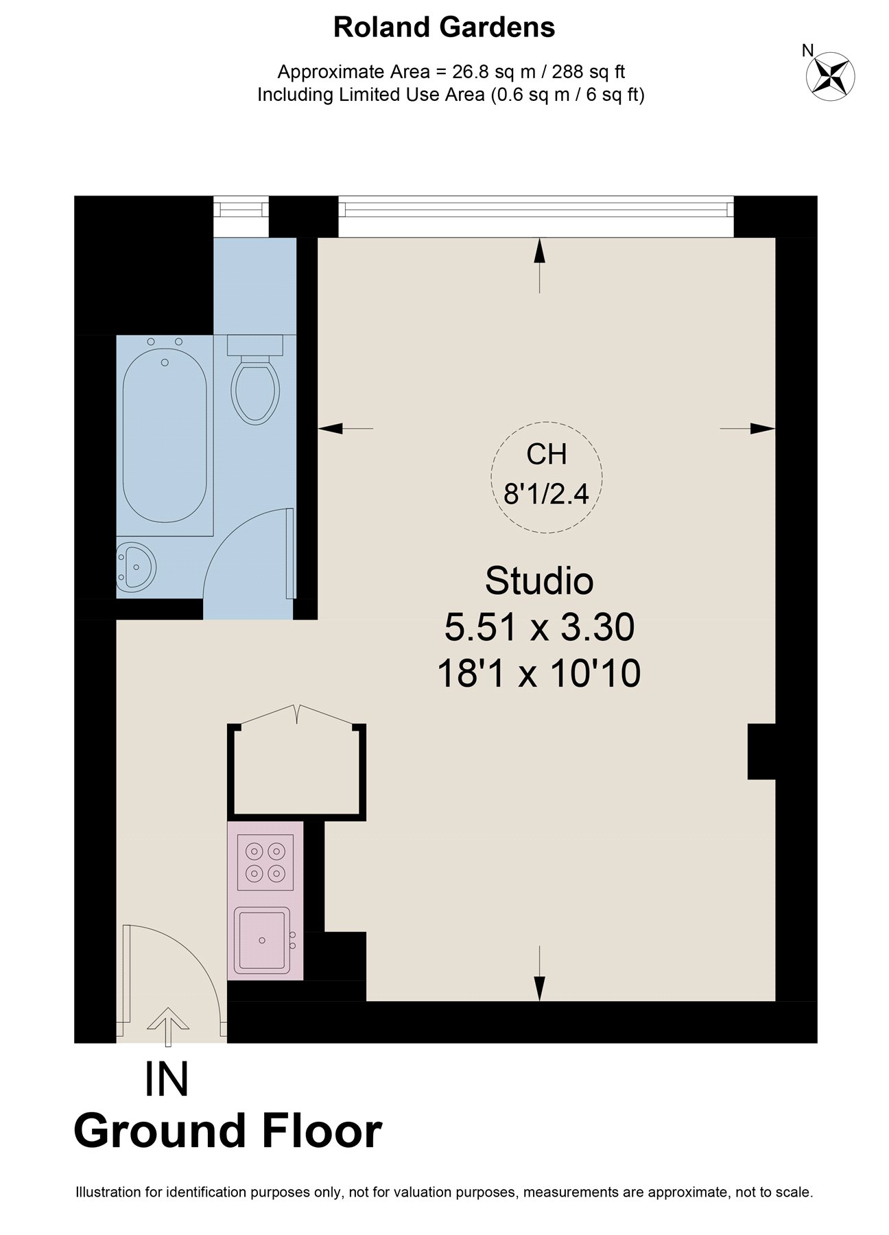 G07 Roland House, 121, Old Brompton Road, London floorplan