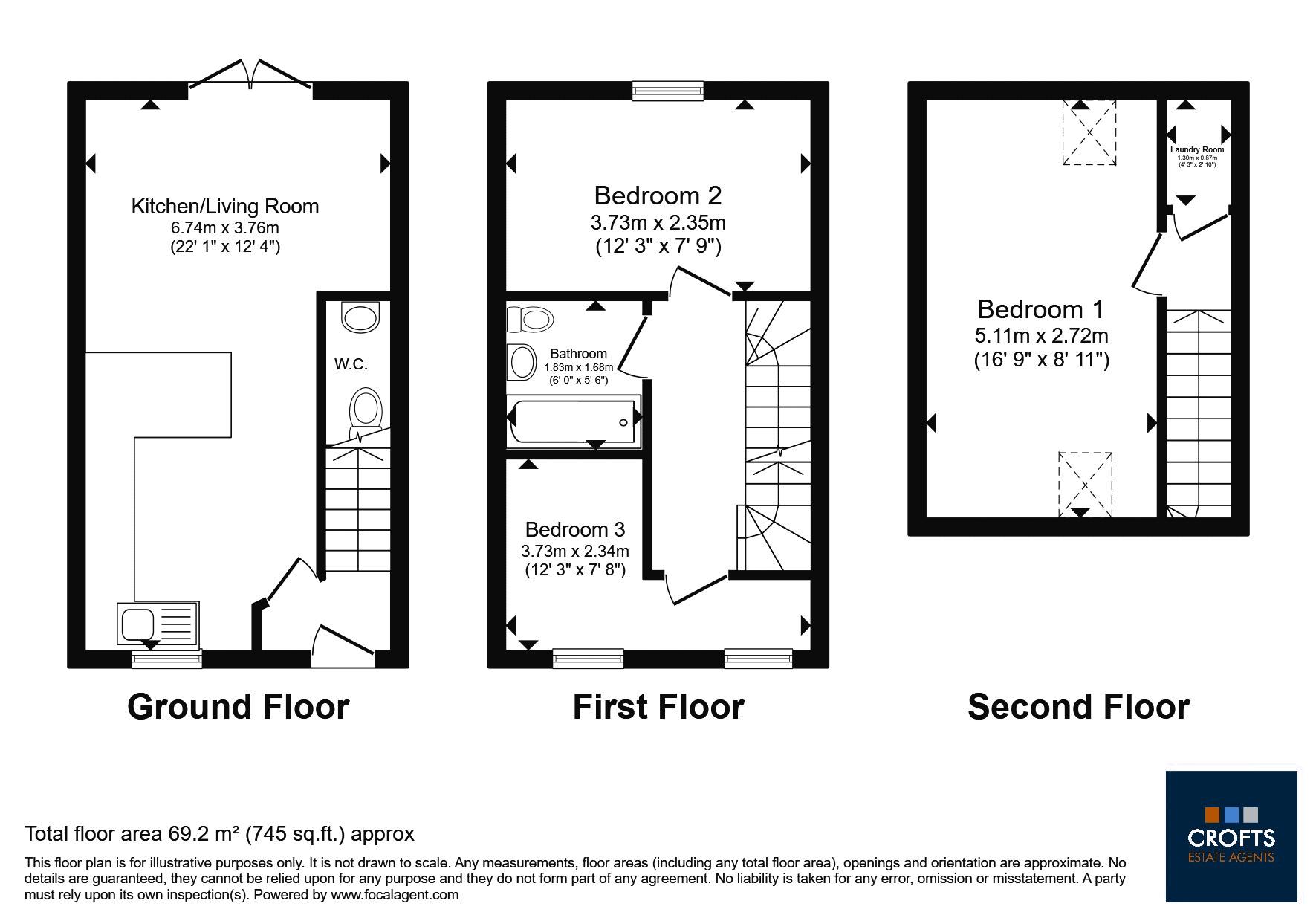 27, Buttercup Way, Scartho Top floorplan