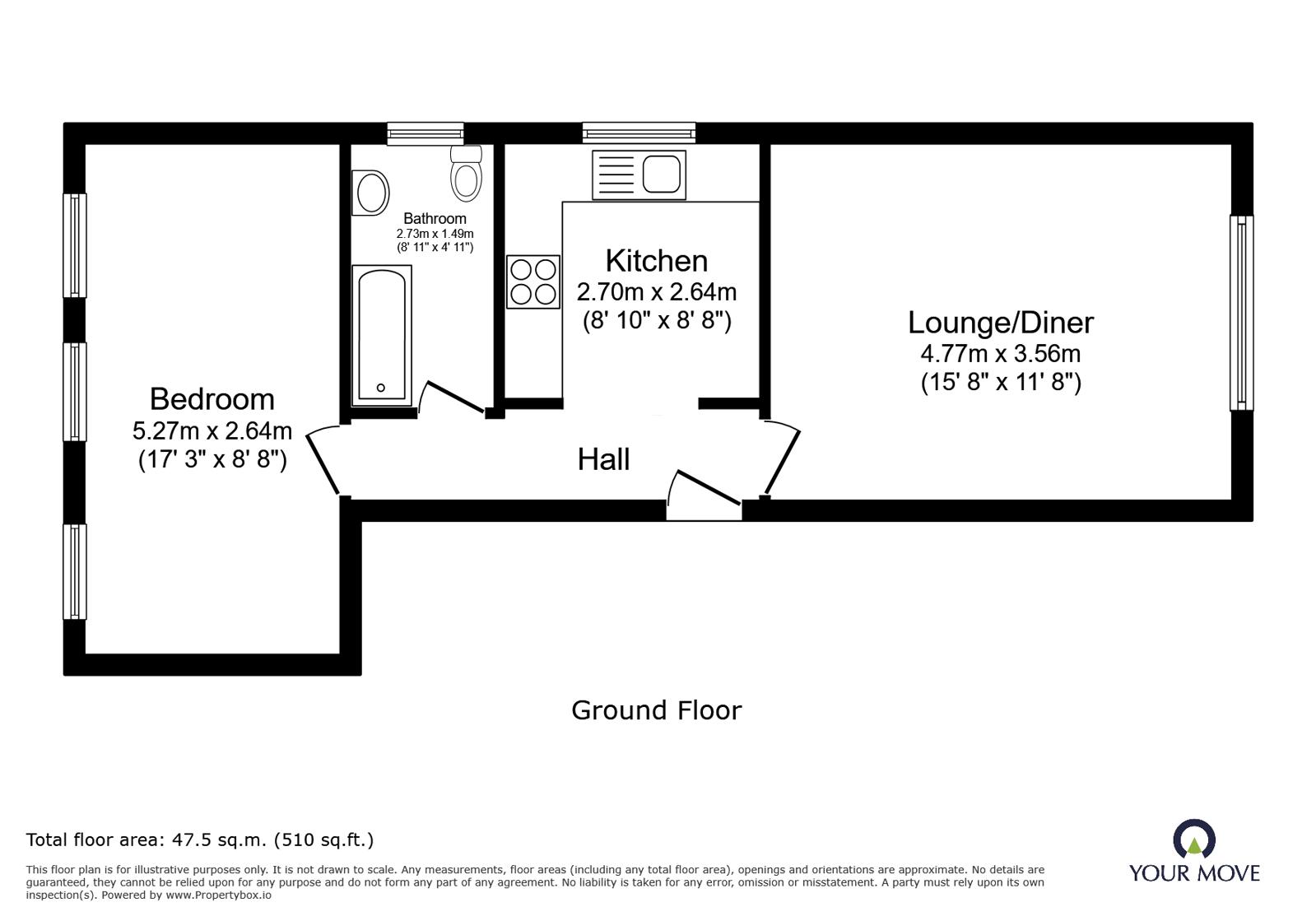 Flat 4, 9, Horseshoe Lane, Hertfordshire floorplan