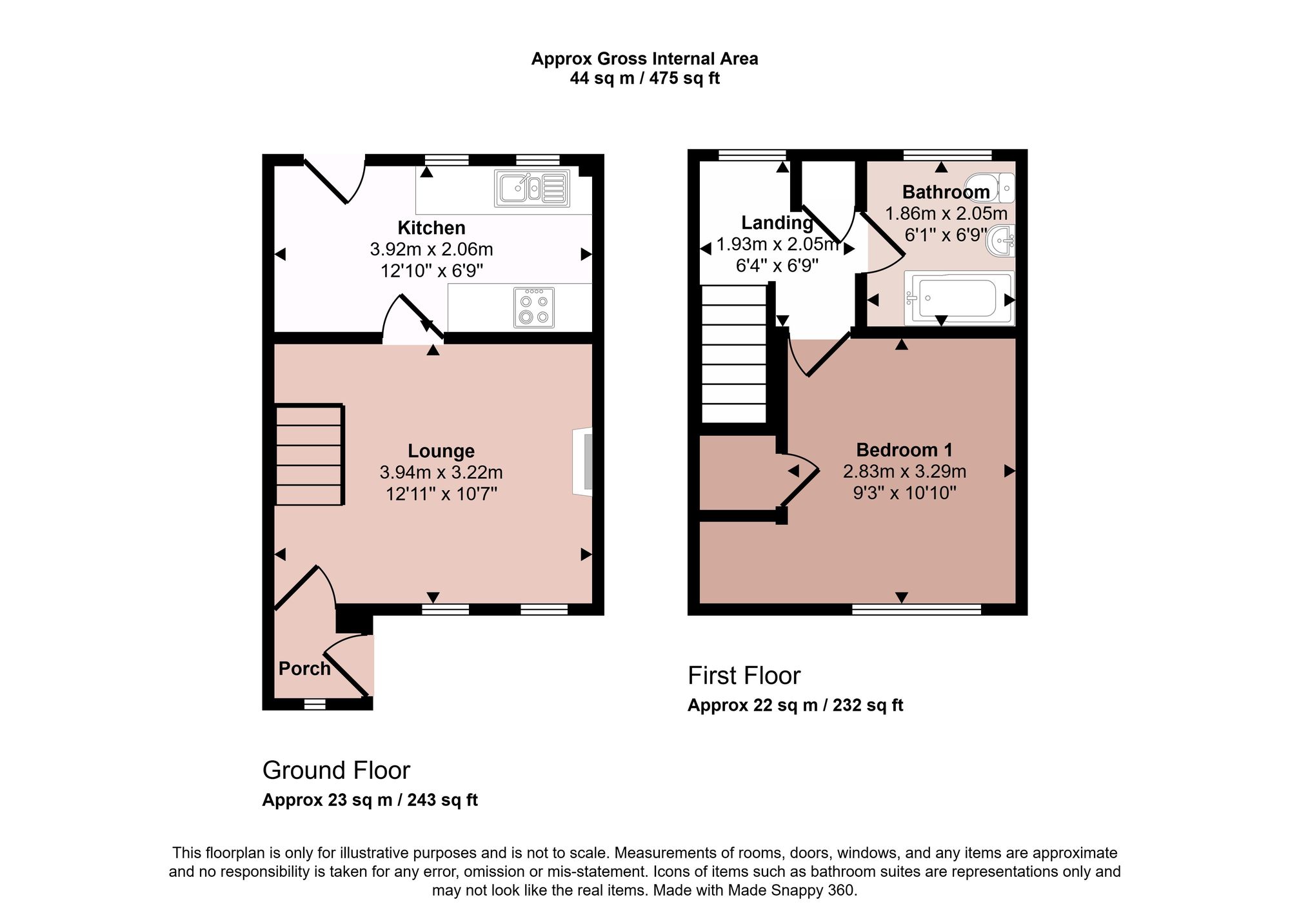 23 Bellhouse Way, York floorplan