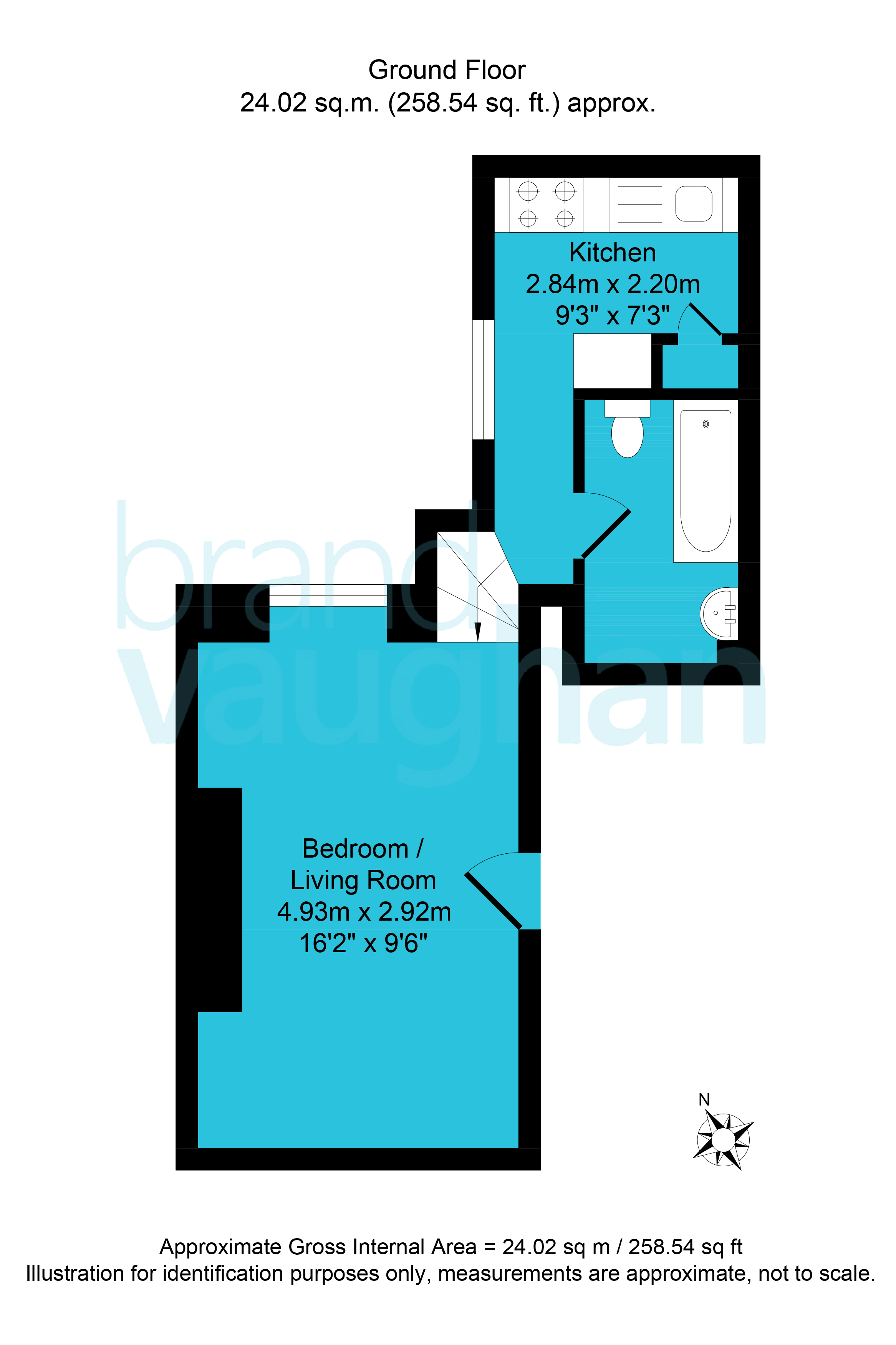 Flat 4, 15, St. Georges Terrace, East Sussex floorplan
