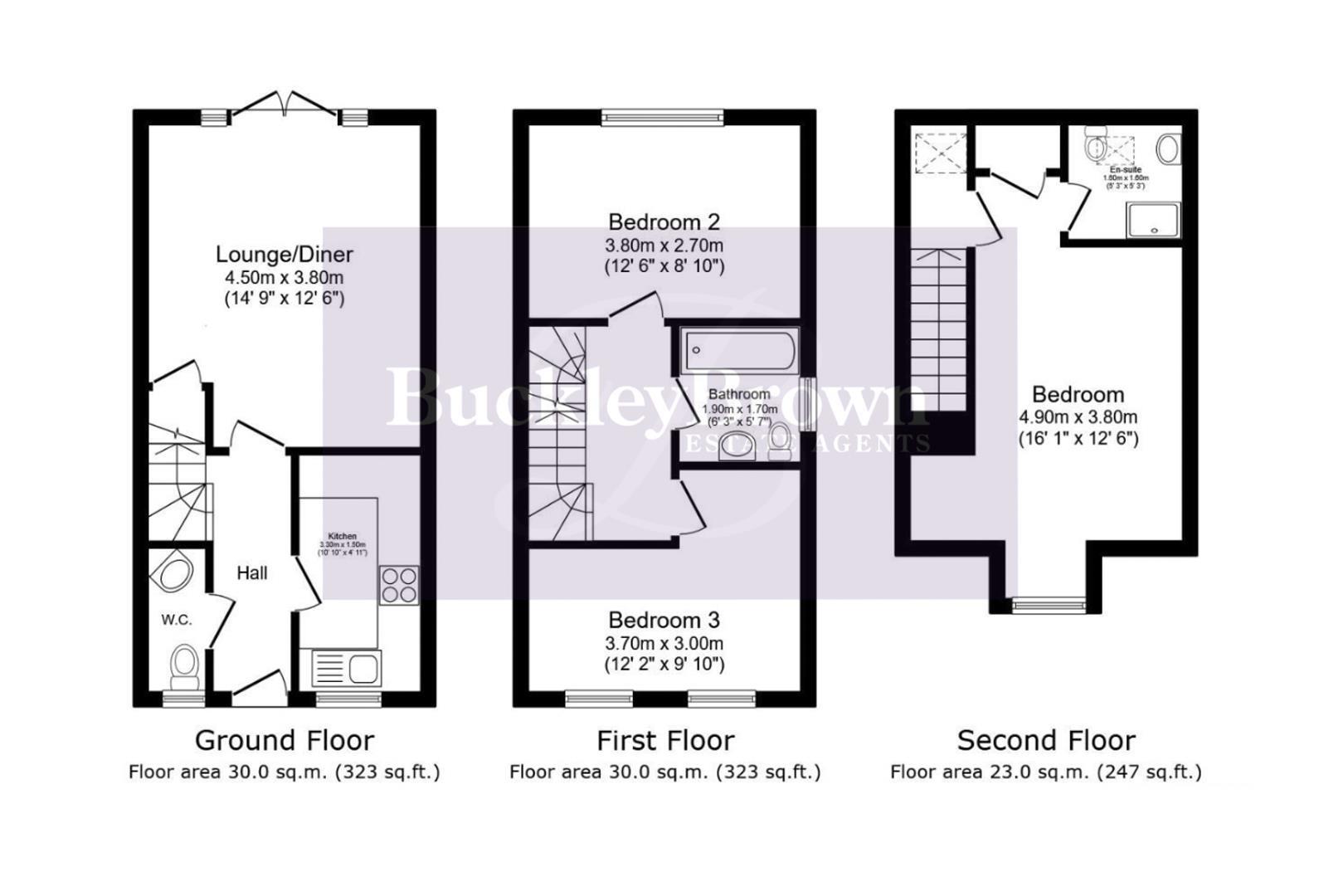 6, Vicarage Walk, Chesterfield floorplan