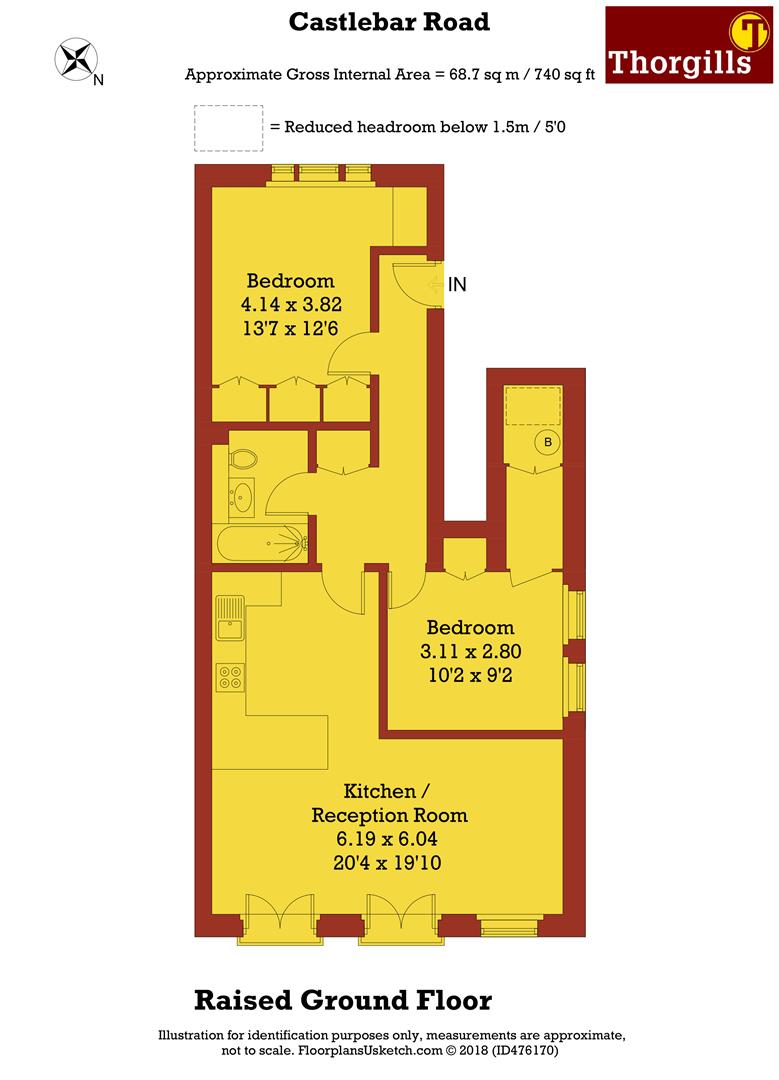 2 Bedrooms Flat to rent in Ripley Villas, Castlebar Road, London W5