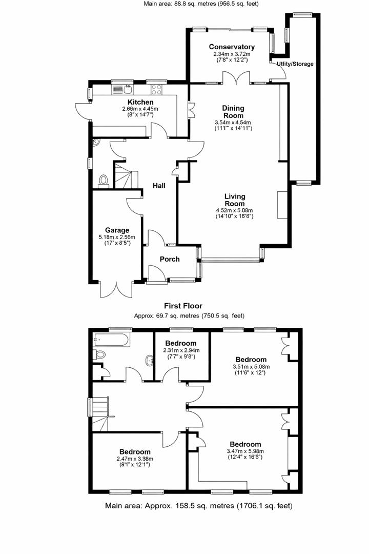 65, The Drive, Wallington floorplan