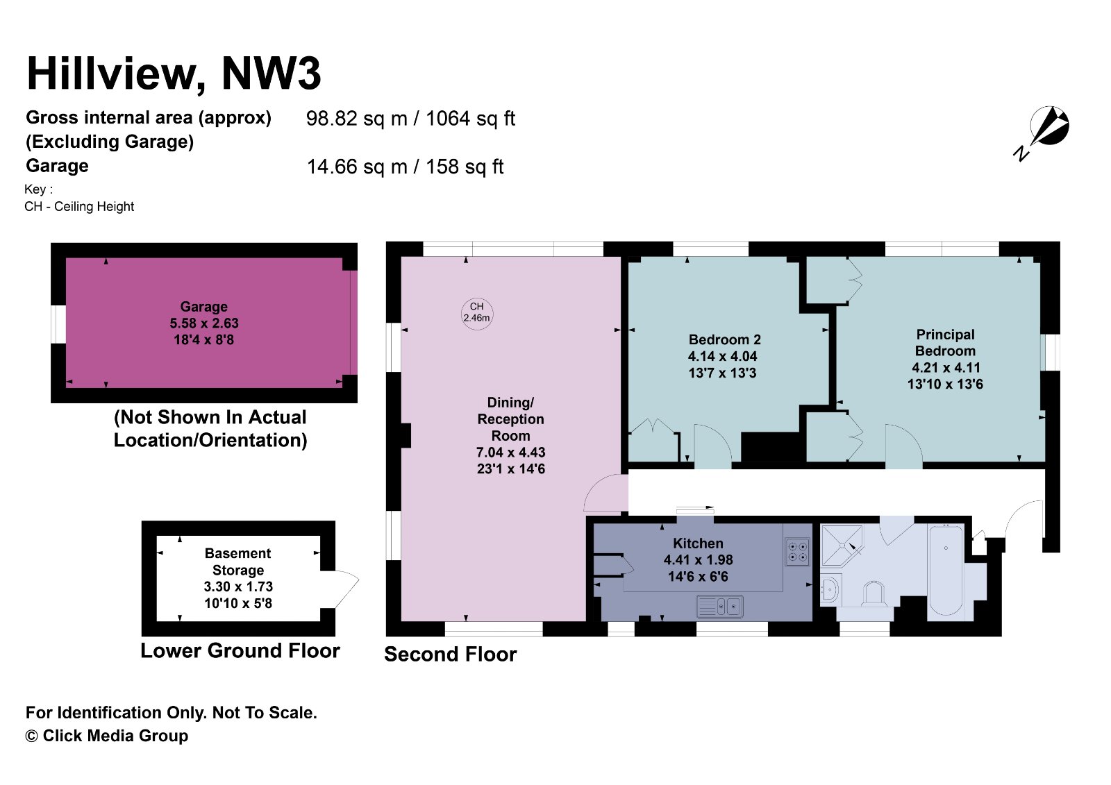 Flat 9, Hillview, 2-4, Primrose Hill Road, London floorplan