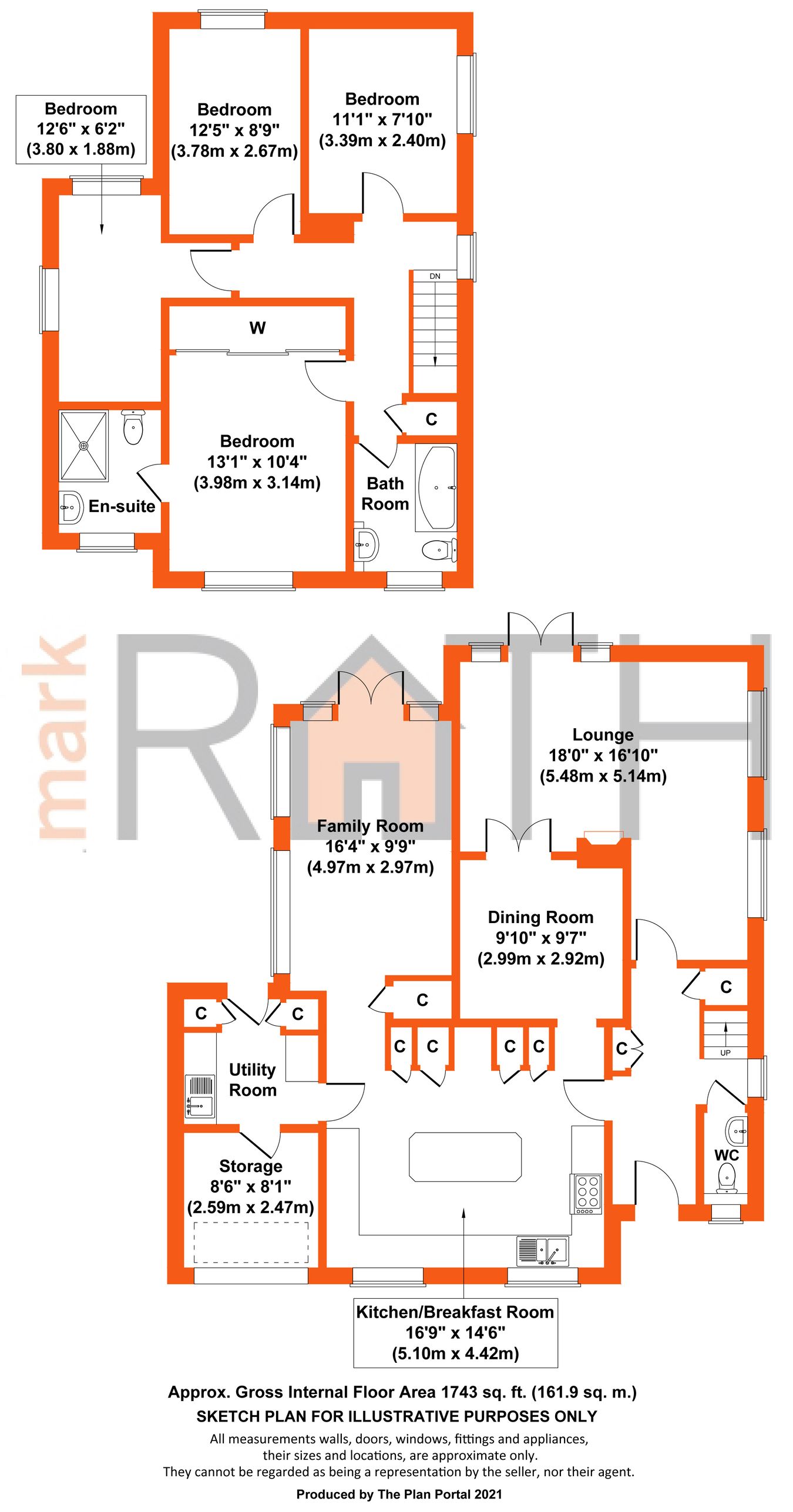 44, Meadow Road, Wokingham floorplan