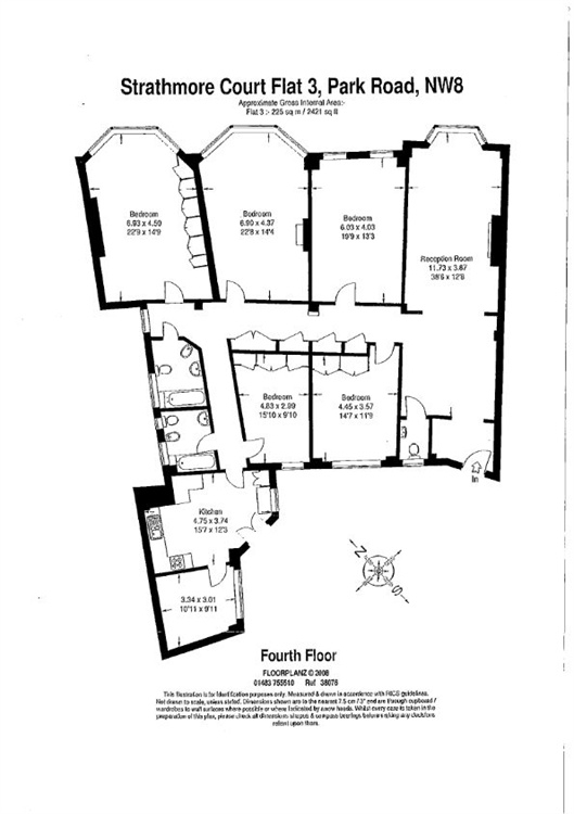 5 Bedrooms Flat to rent in Strathmore Court, 143 Park Road, London NW8