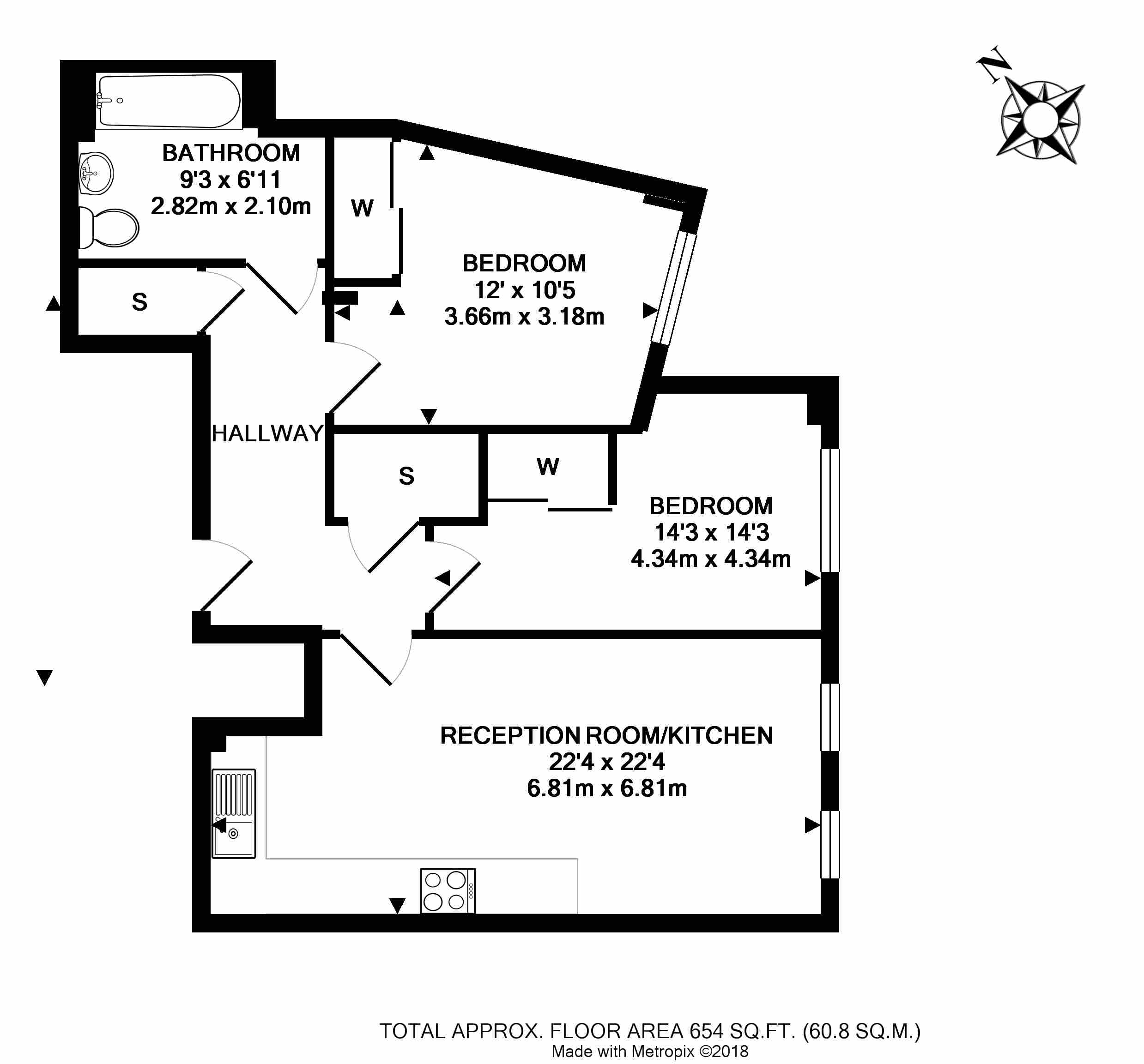 2 Bedrooms Flat to rent in Vanston Place, Fulham SW6