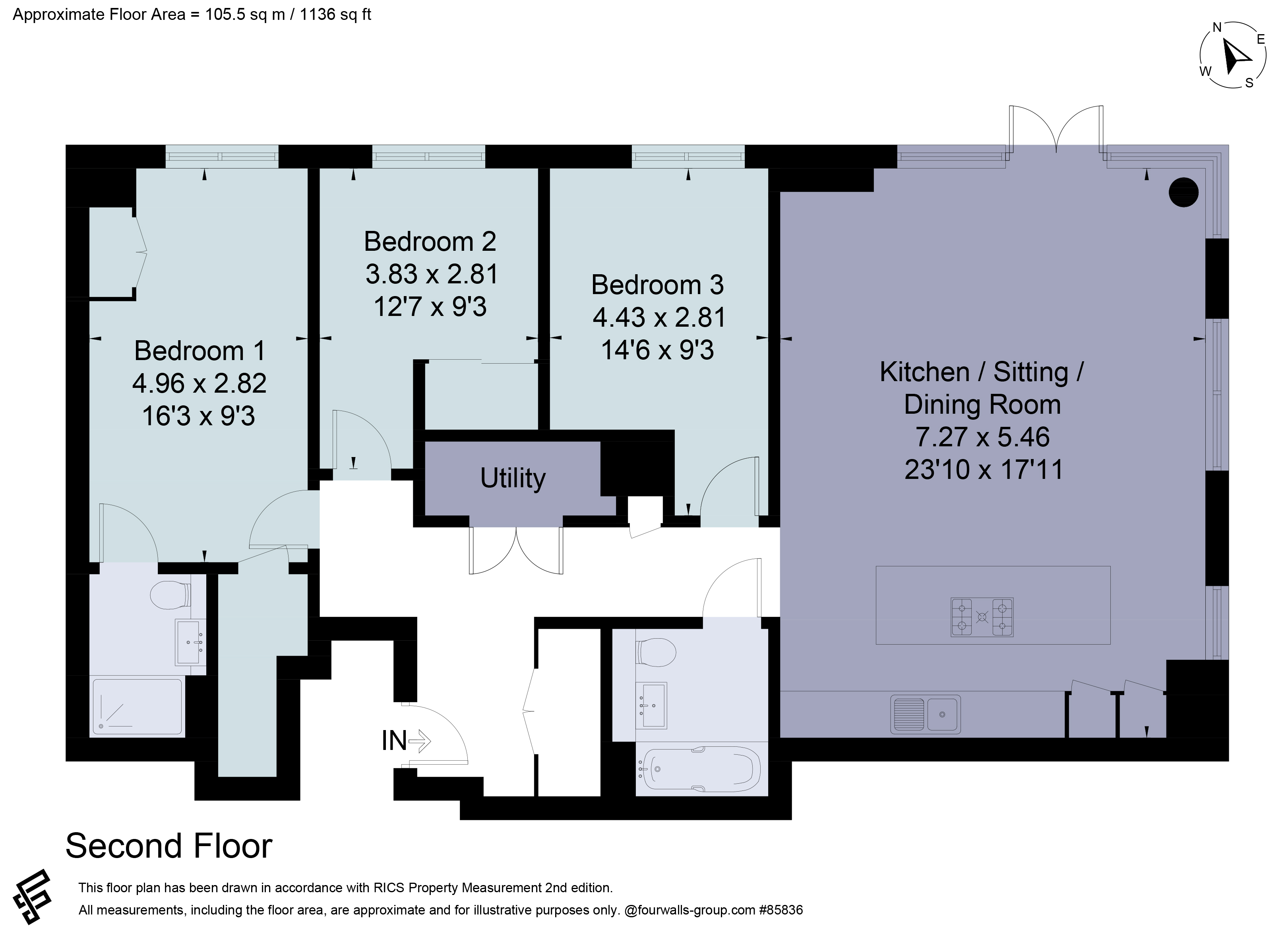 Flat 168, 37, Clarendon Road, Hertfordshire floorplan