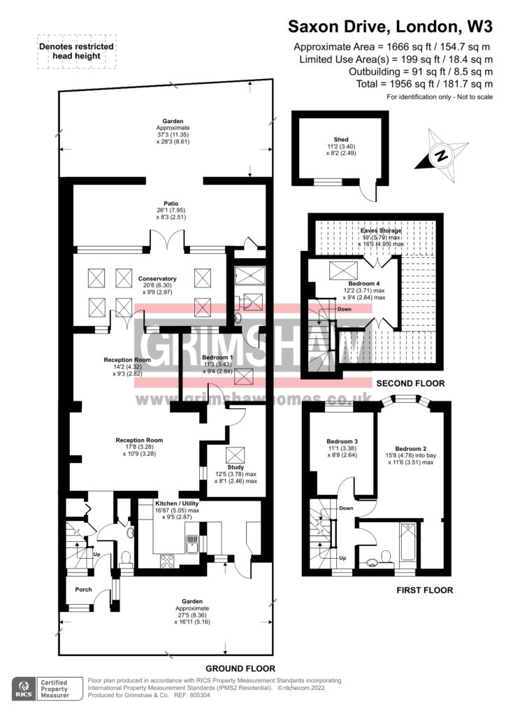 99, Saxon Drive, West Acton floorplan