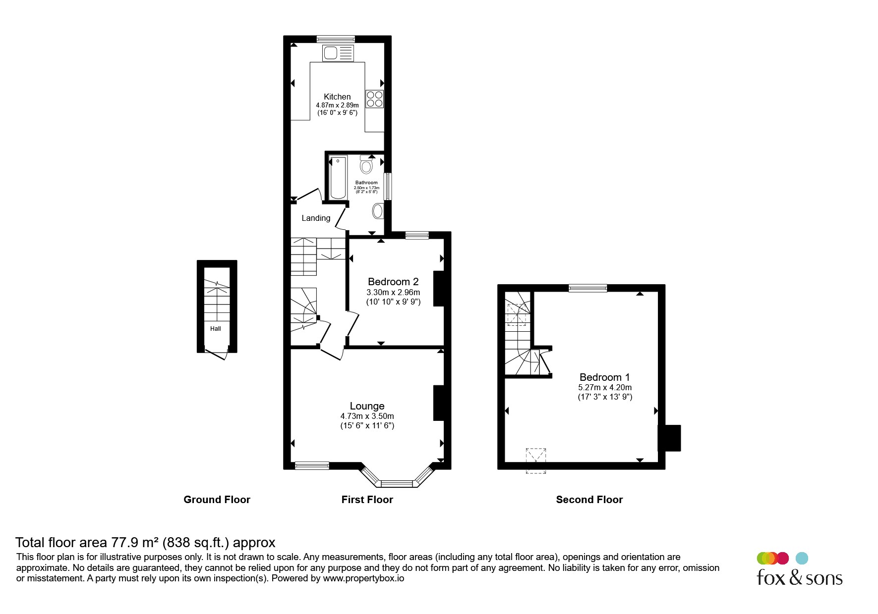 First Floor Flat, 39, Prinsep Road, Hove floorplan