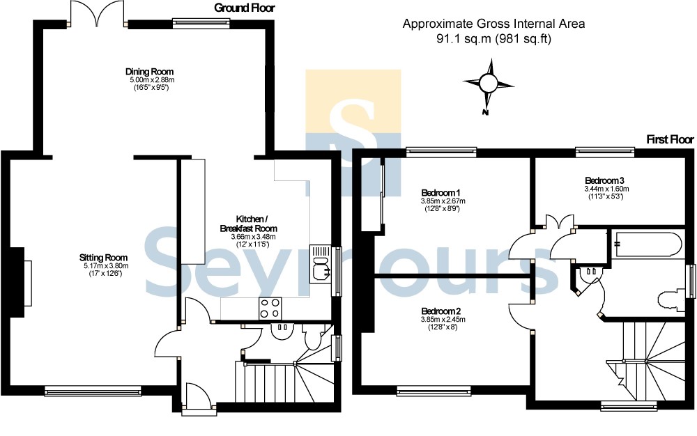 42, St. Peters Road, Woking floorplan
