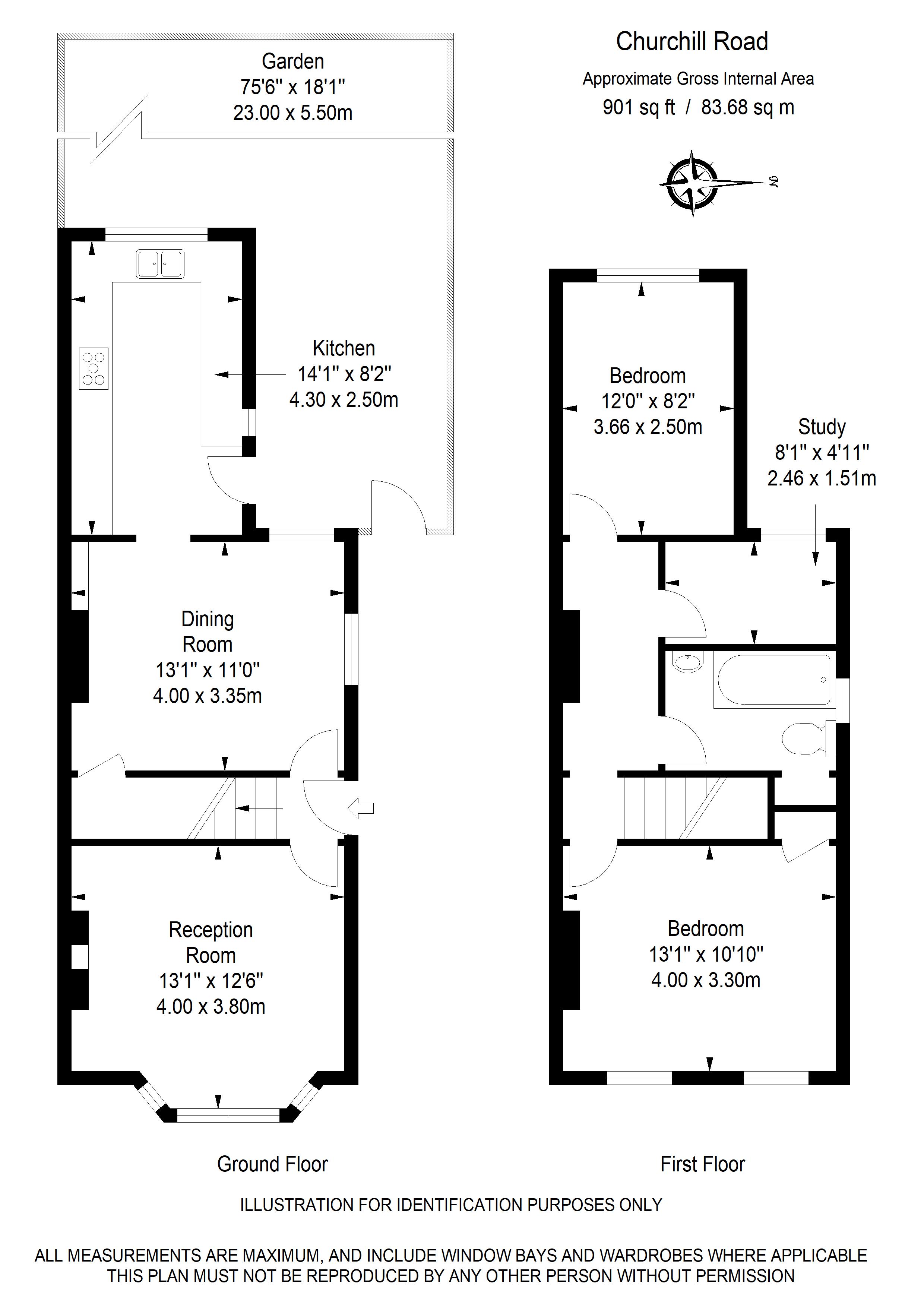 38, Churchill Road, South Croydon floorplan