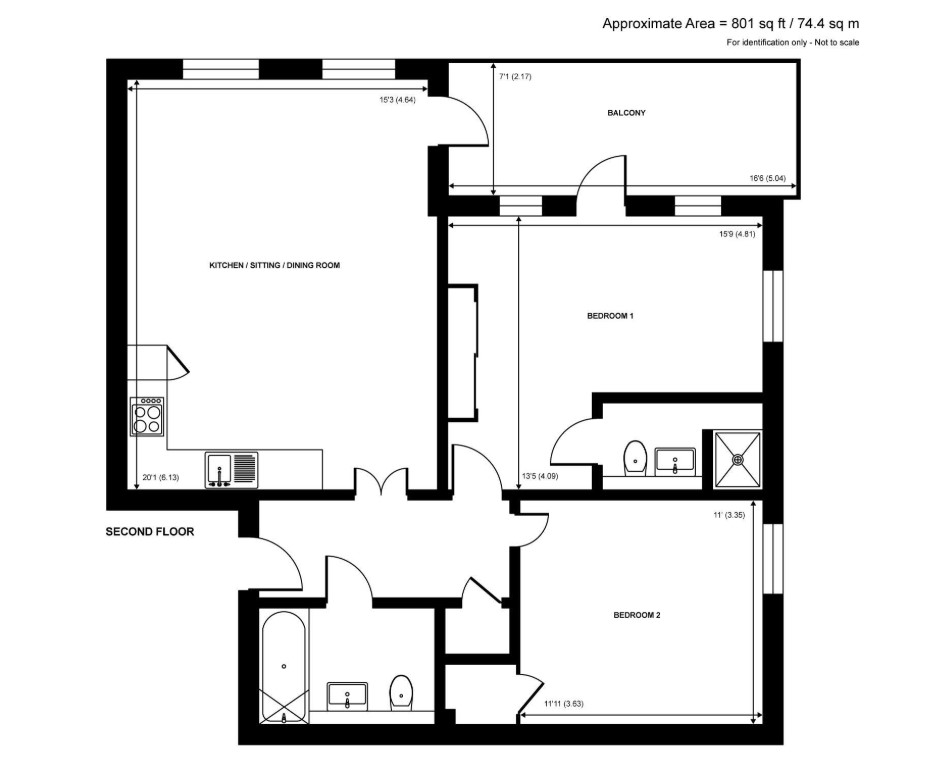 17, Grosvenor Court, Woking floorplan