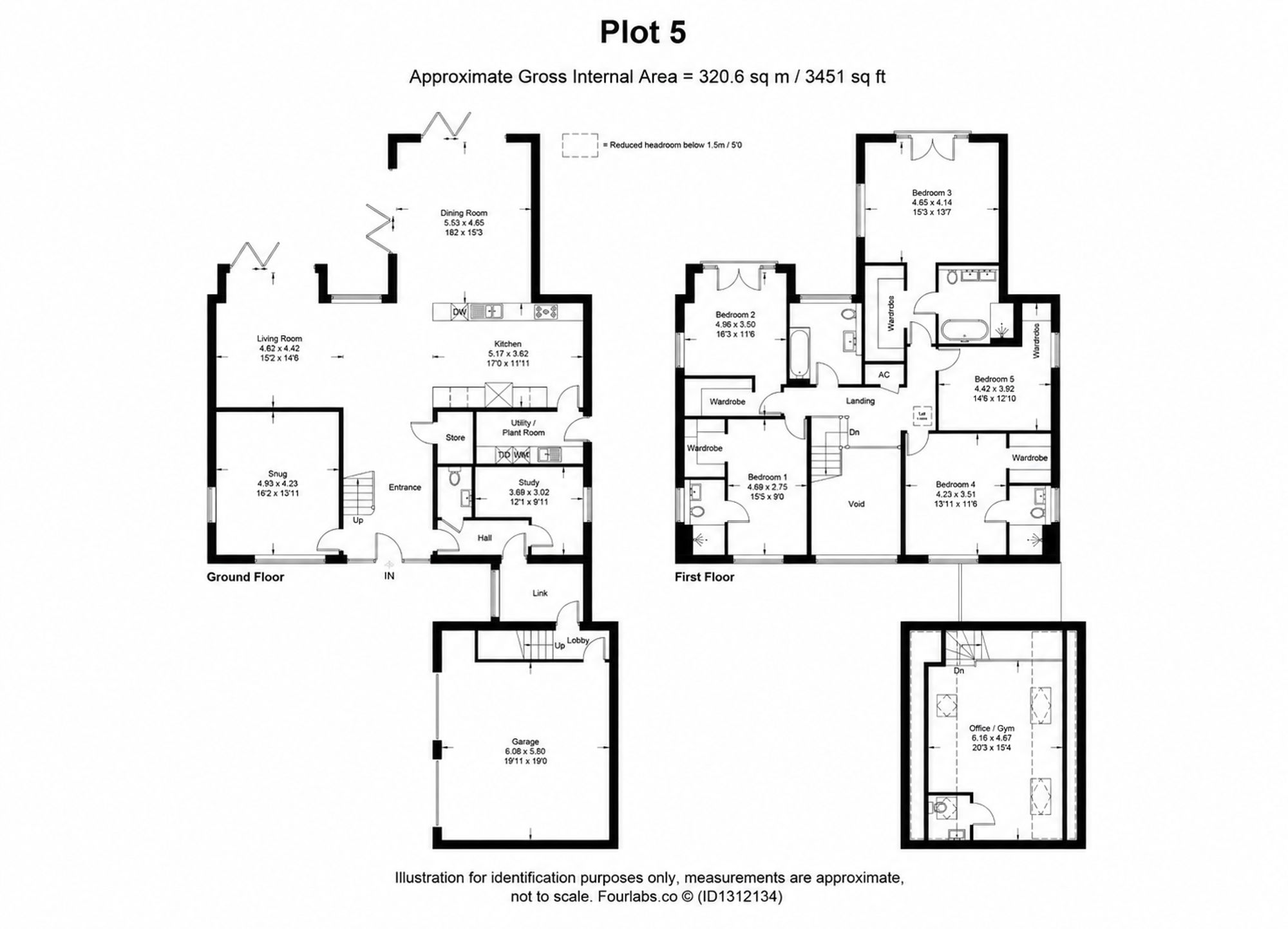 5 Spring Court Foxburrow Lane, Crawley floorplan