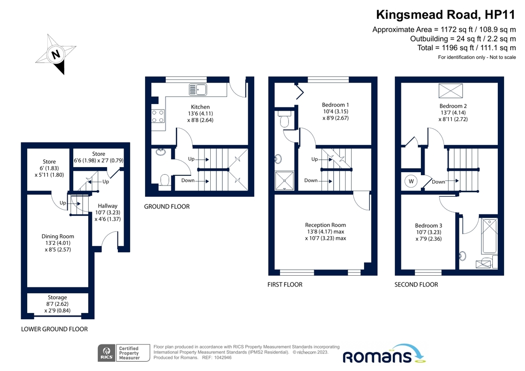 186, Kingsmead Road, High Wycombe floorplan